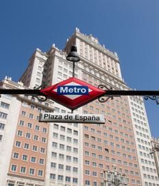 Exterior view of Flat for rent in  Madrid Capital  with Air Conditioner and Heating