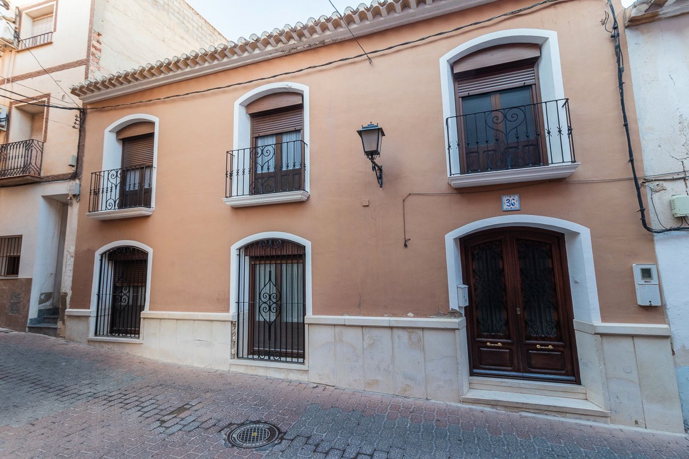 Exterior view of Single-family semi-detached for sale in Mula  with Air Conditioner and Storage room