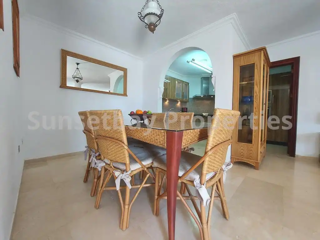 Dining room of Houses for sale in Santiago del Teide  with Air Conditioner, Private garden and Terrace