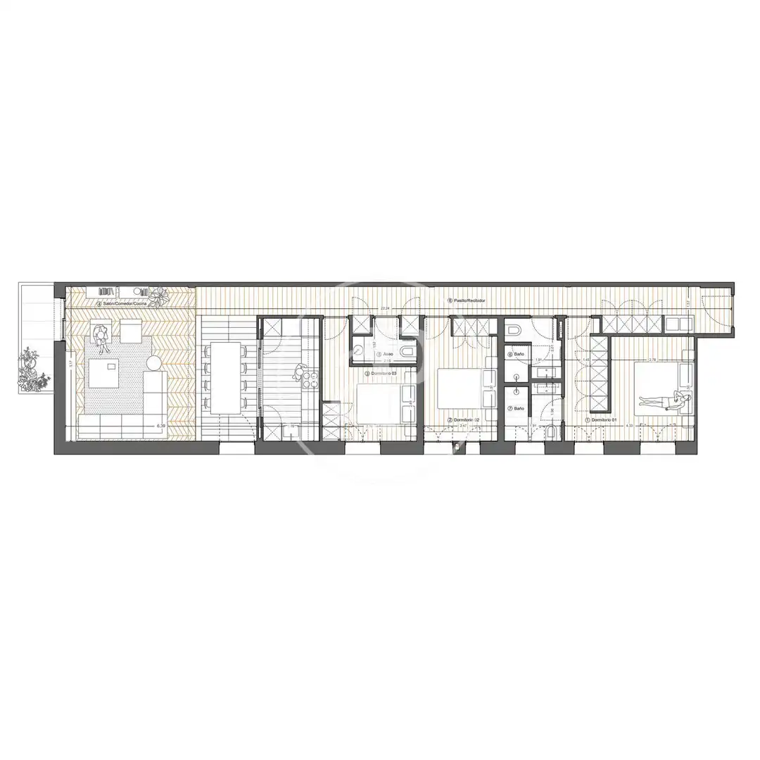 Piso en venta en Madrid con Aire acondicionado, Calefacción y Terraza