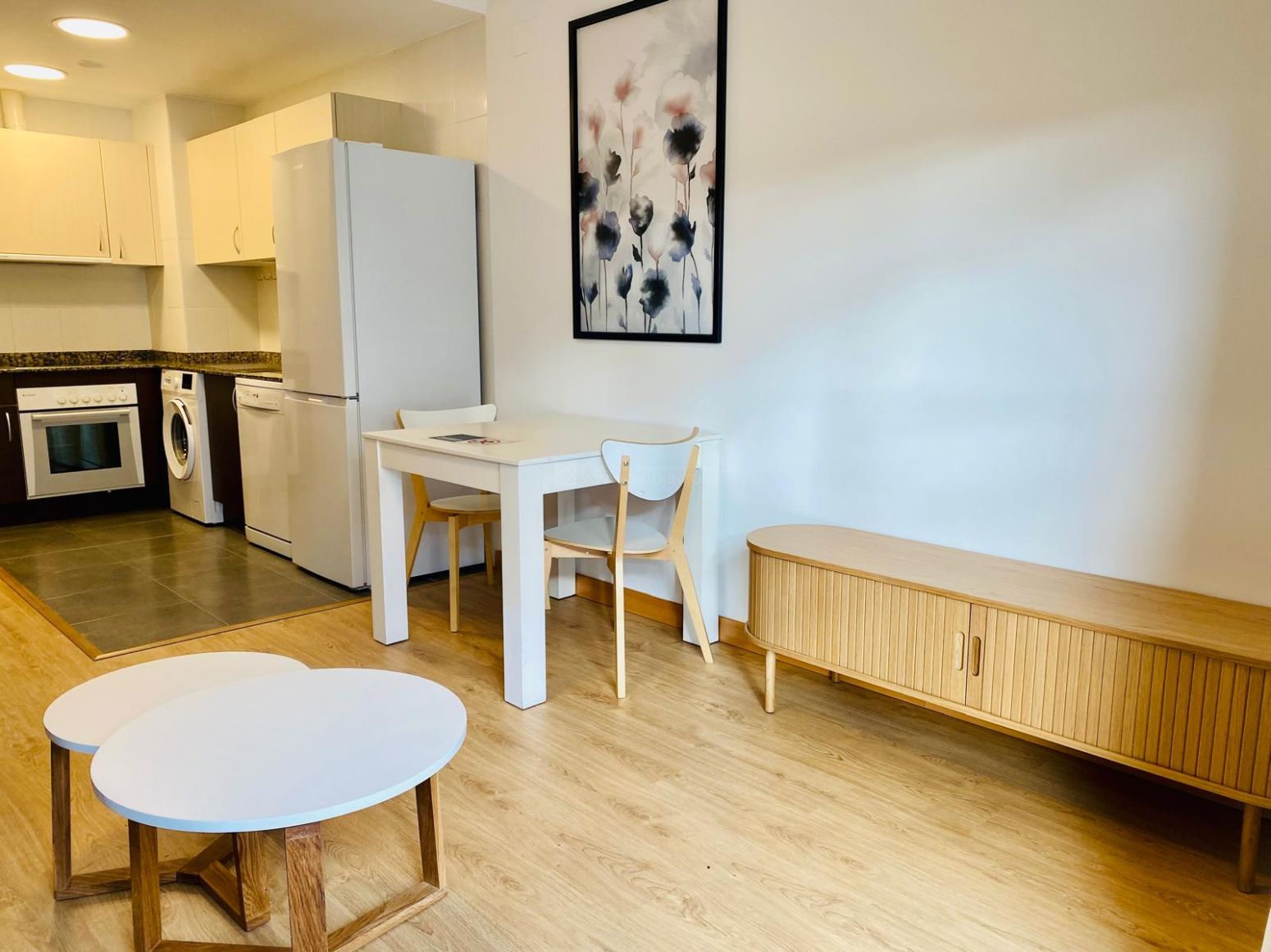 Dining room of Flat to rent in Lardero  with Heating, Parquet flooring and Terrace