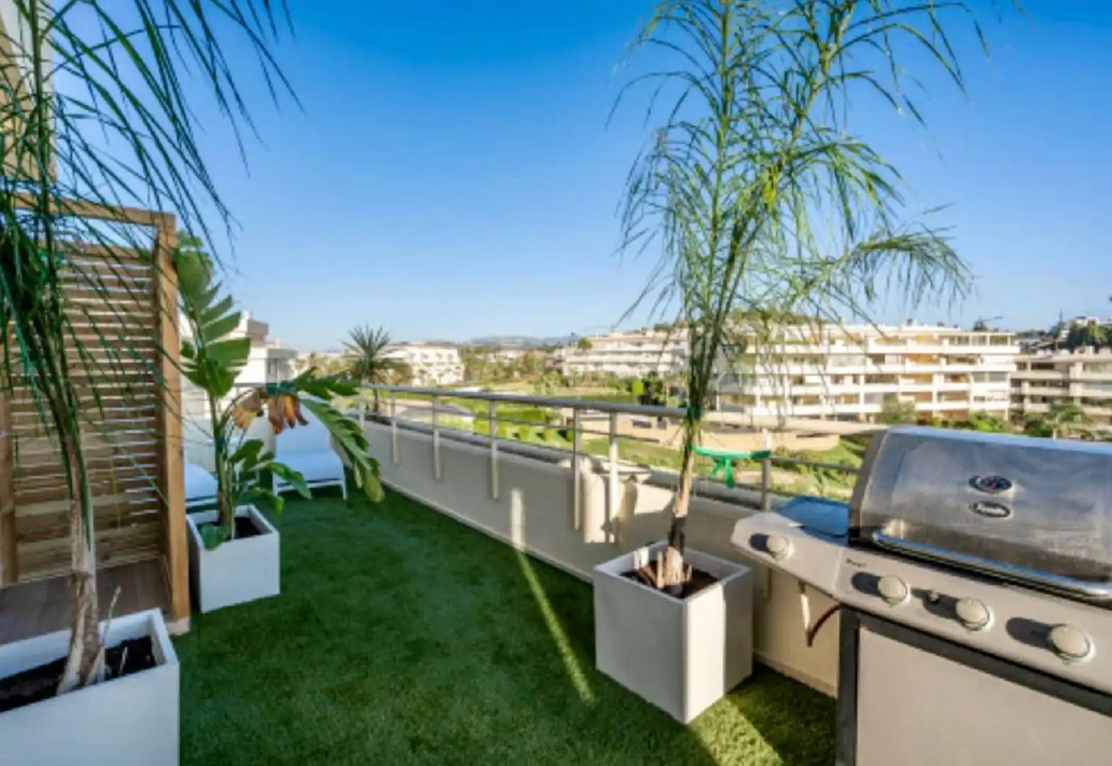 Terraza de Apartamento en venta en Mijas con Aire acondicionado, Terraza y Trastero
