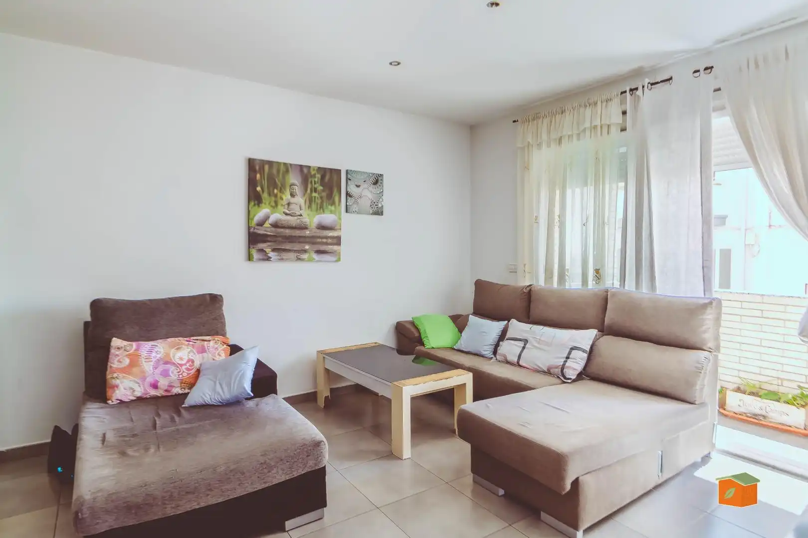 Wohnzimmer von Erdgeschoss zum Verkauf in La Ràpita mit Klimaanlage, Abstellraum und Möbliert