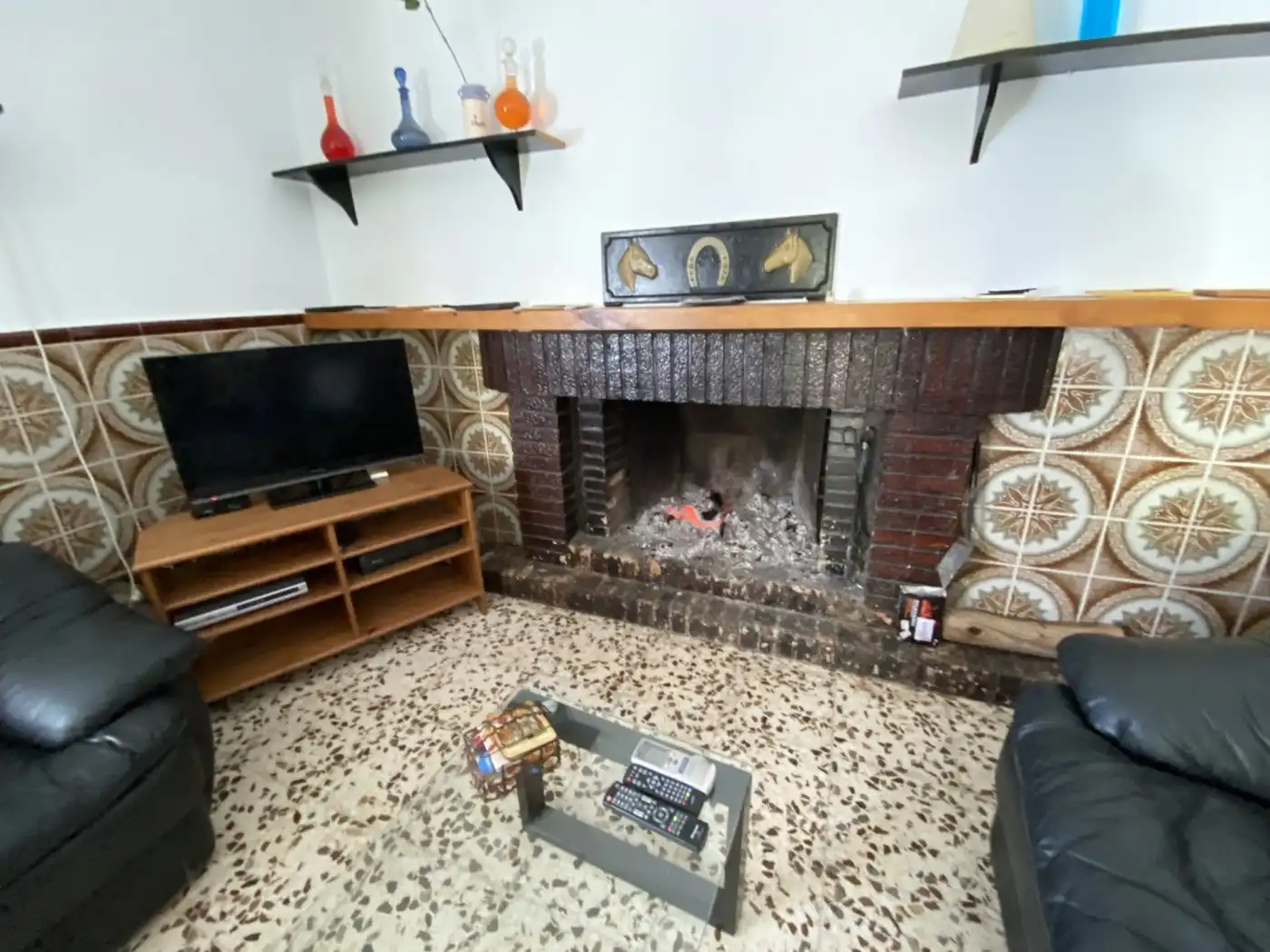 Sala de estar de Casa o chalet en venta en Valverde del Camino con Calefacción, Piscina y Amueblado