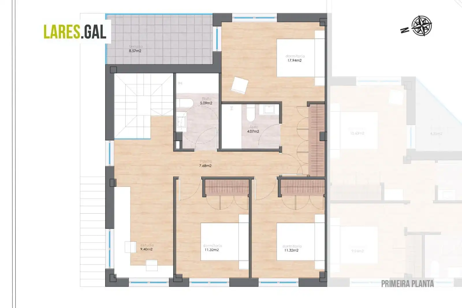 Einfamilien-Reihenhaus zum Verkauf in Cangas  mit Heizung, Privatgarten und Terrasse