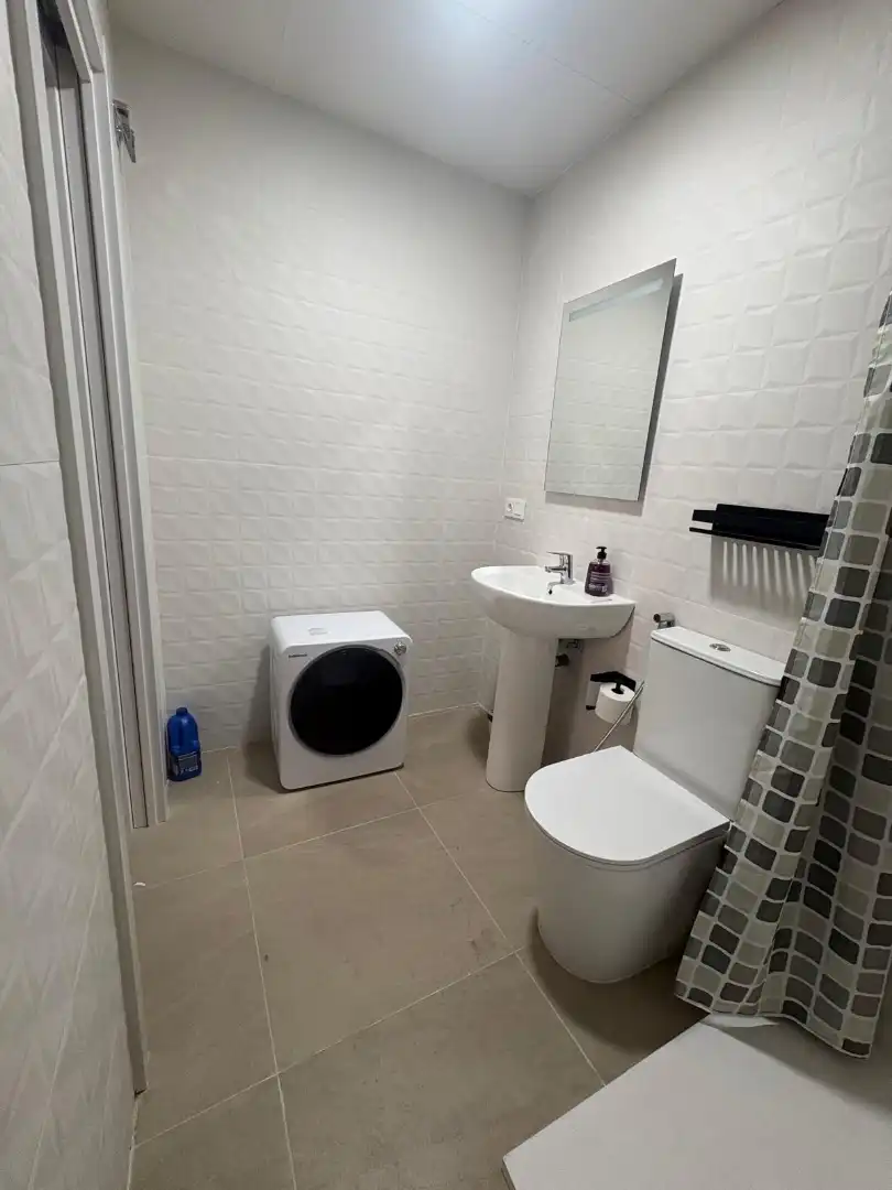 Bathroom of Study for rent in Málaga  with Air Conditioner and Furnished