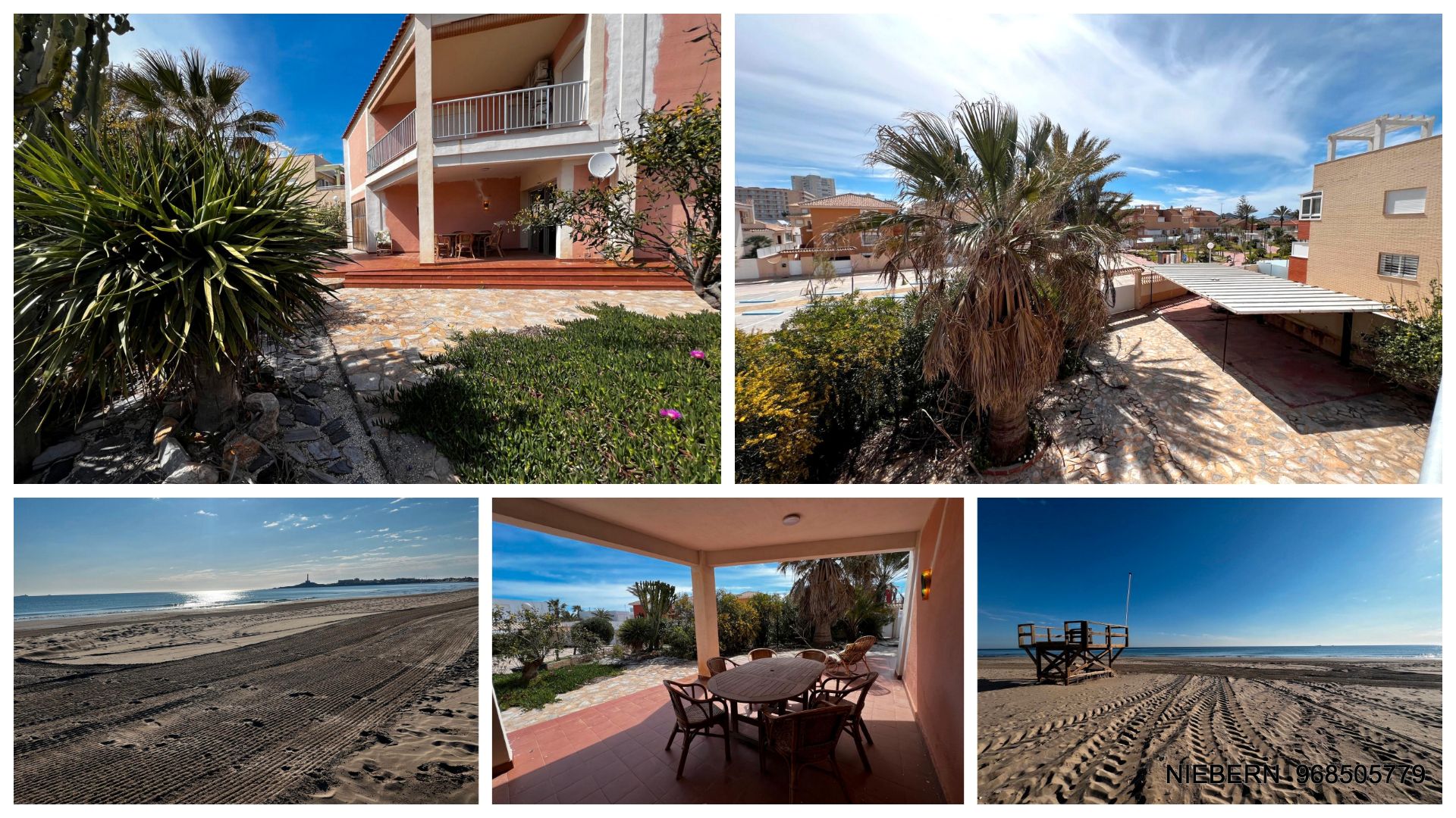 Exterior view of Single-family semi-detached for sale in La Manga del Mar Menor  with Air Conditioner, Private garden and Terrace