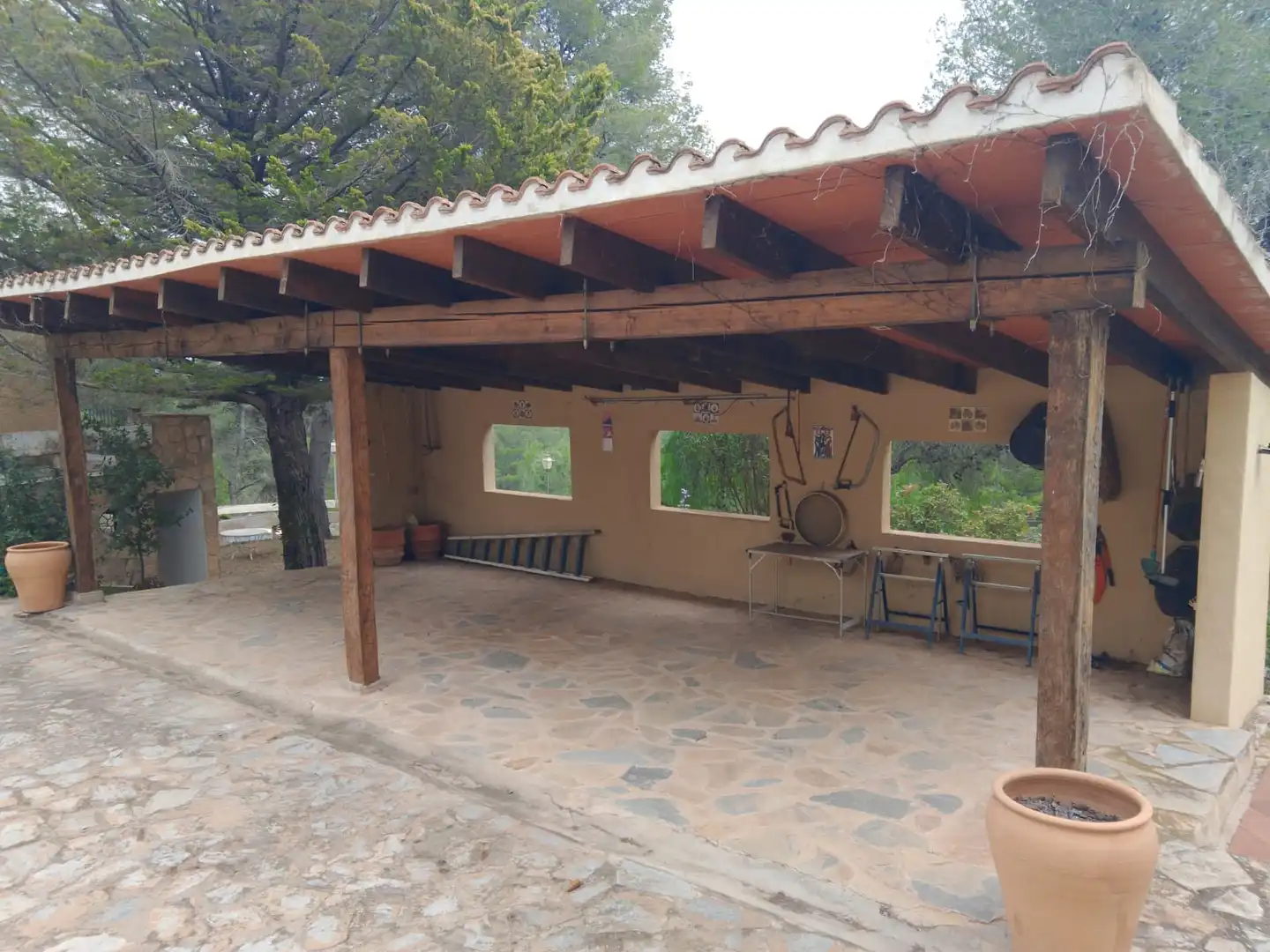 Terrassa de Casa o xalet en venda en Tibi amb Calefacció, Jardí privat i Terrassa