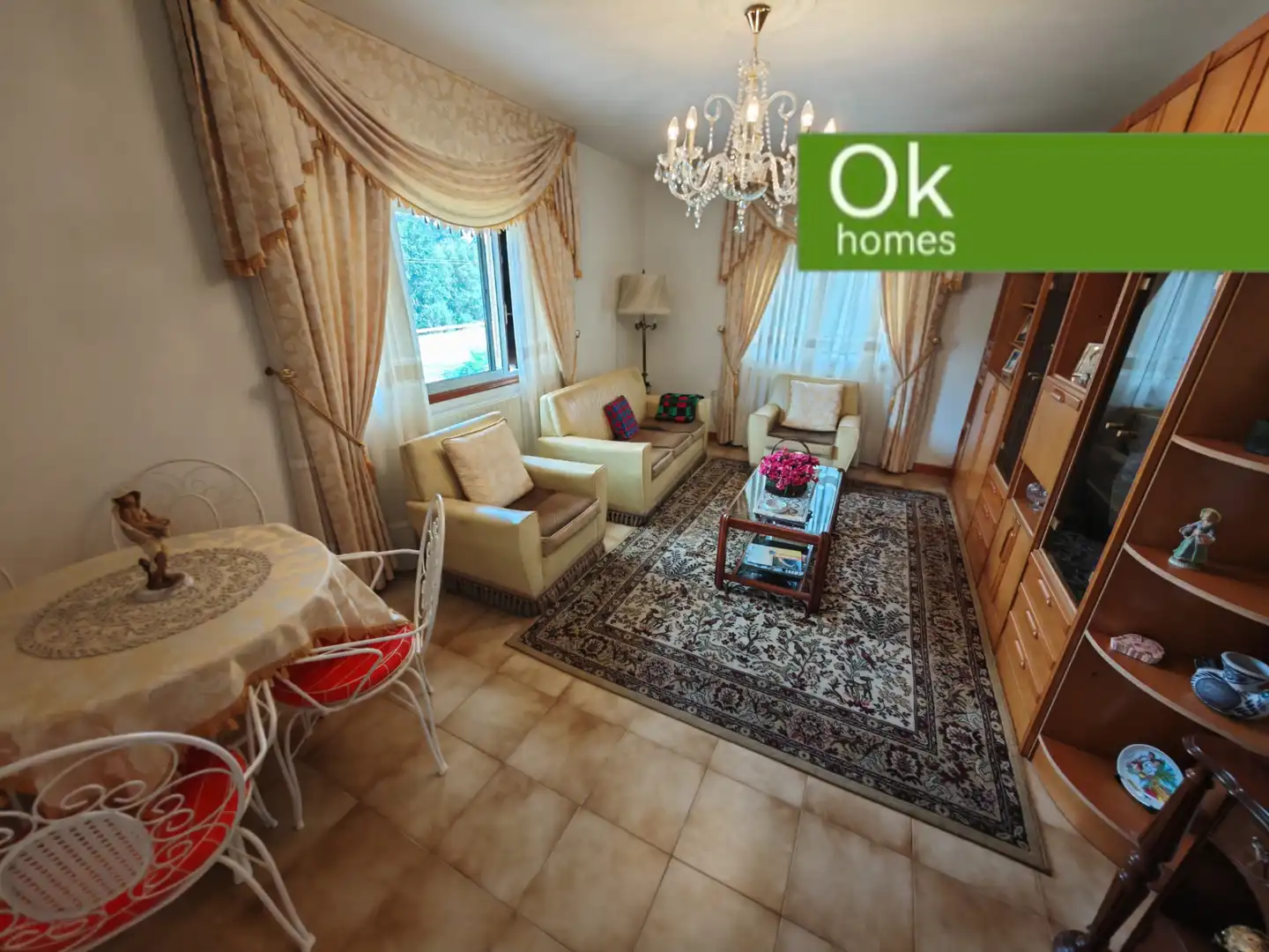 Sala de estar de Casa o chalet en venta en Mesía con Calefacción, Jardín privado y Parquet