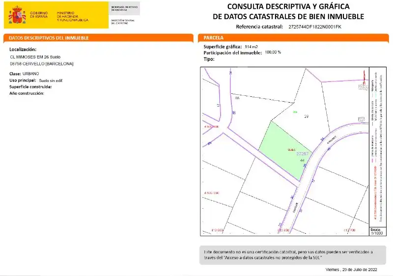Wohnbaugrundstück zum Verkauf in Cervelló, imagen 9