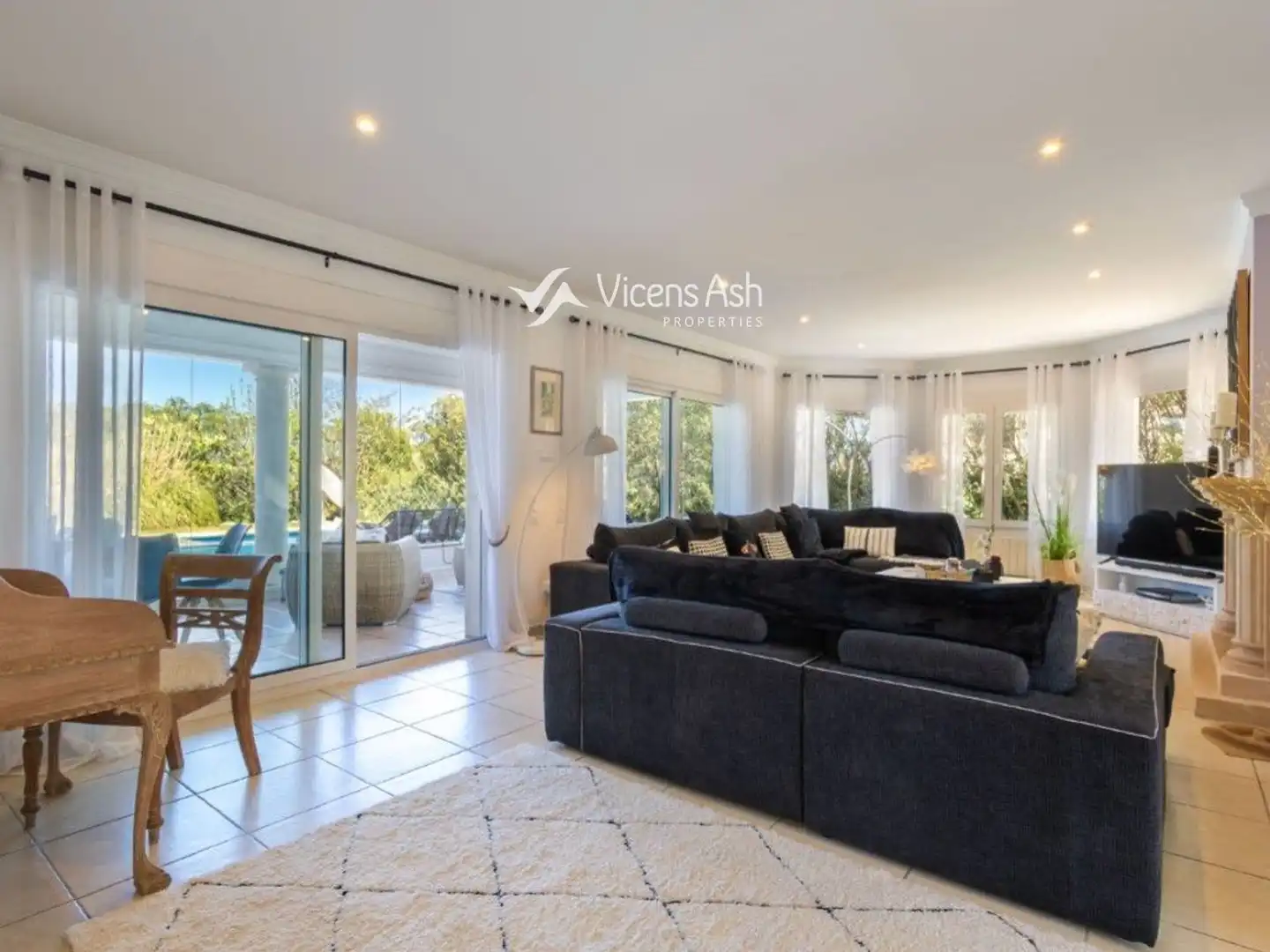 Living room of Houses for sale in Jávea / Xàbia  with Air Conditioner, Terrace and Swimming Pool