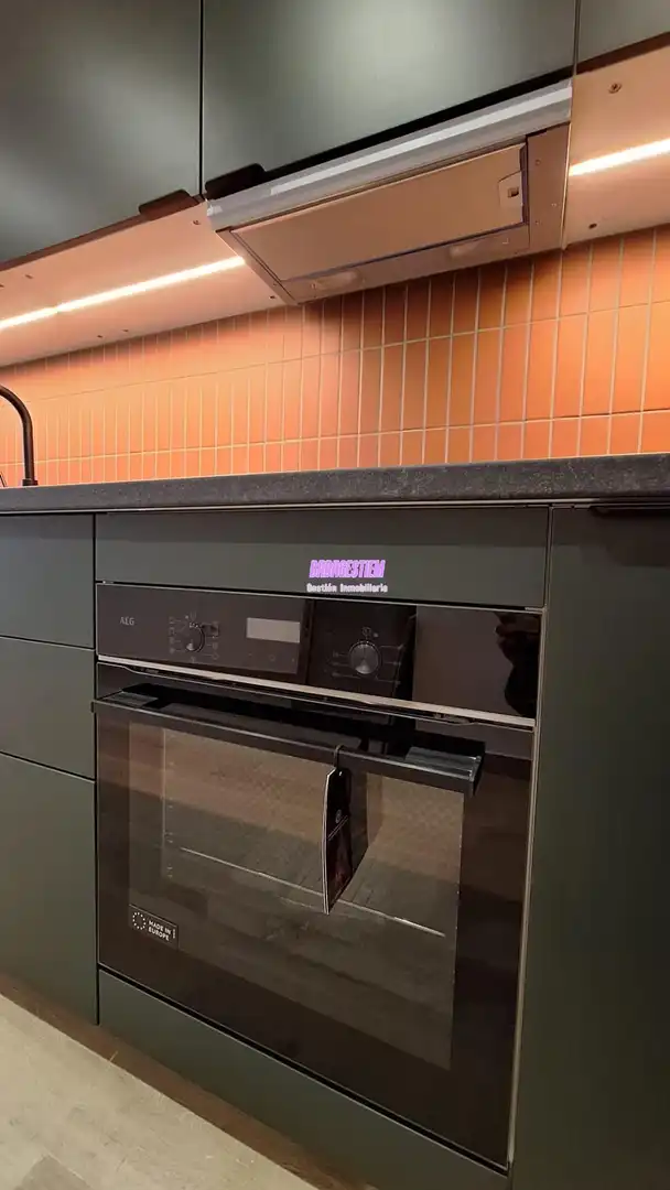 Kitchen of Flat for sale in Badalona  with Air Conditioner and Alarm