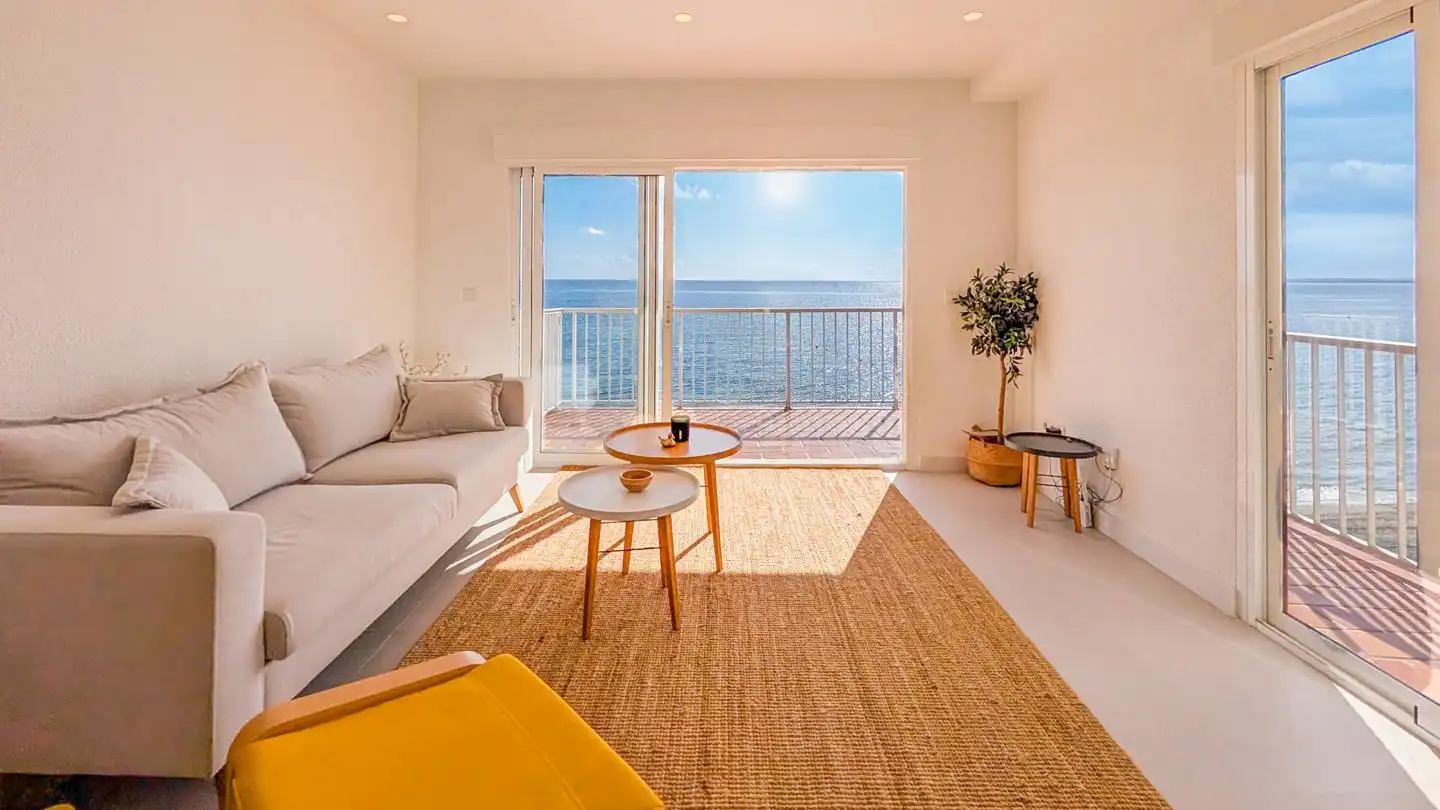 Wohnzimmer von Wohnung zum Verkauf in Santa Pola mit Klimaanlage und Terrasse