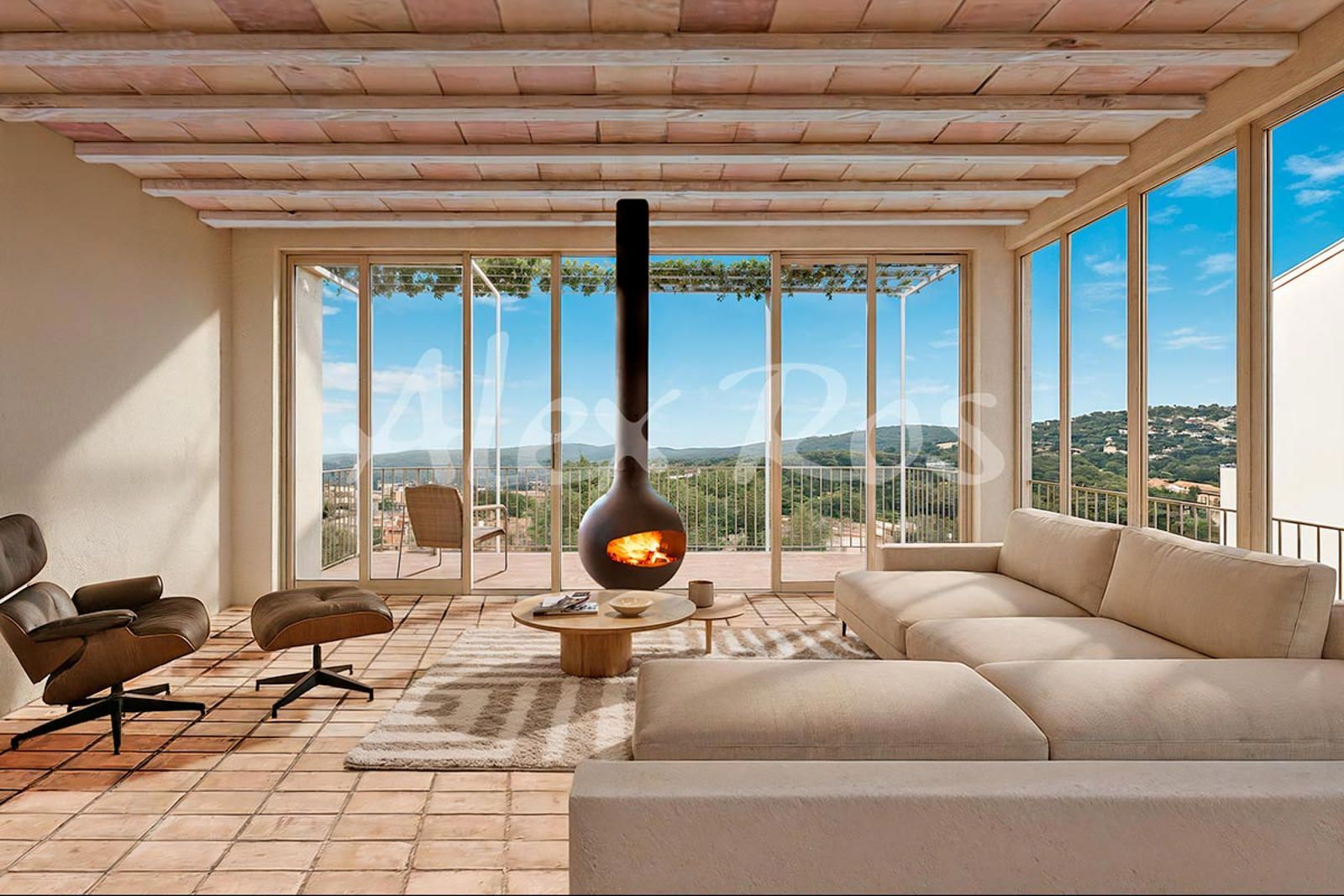 Sala d'estar de Casa o xalet en venda en Begur amb Aire condicionat, Calefacció i Jardí privat