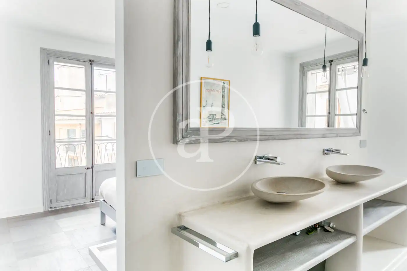 Baño de Piso de alquiler en  Palma de Mallorca con Aire acondicionado, Calefacción y Terraza