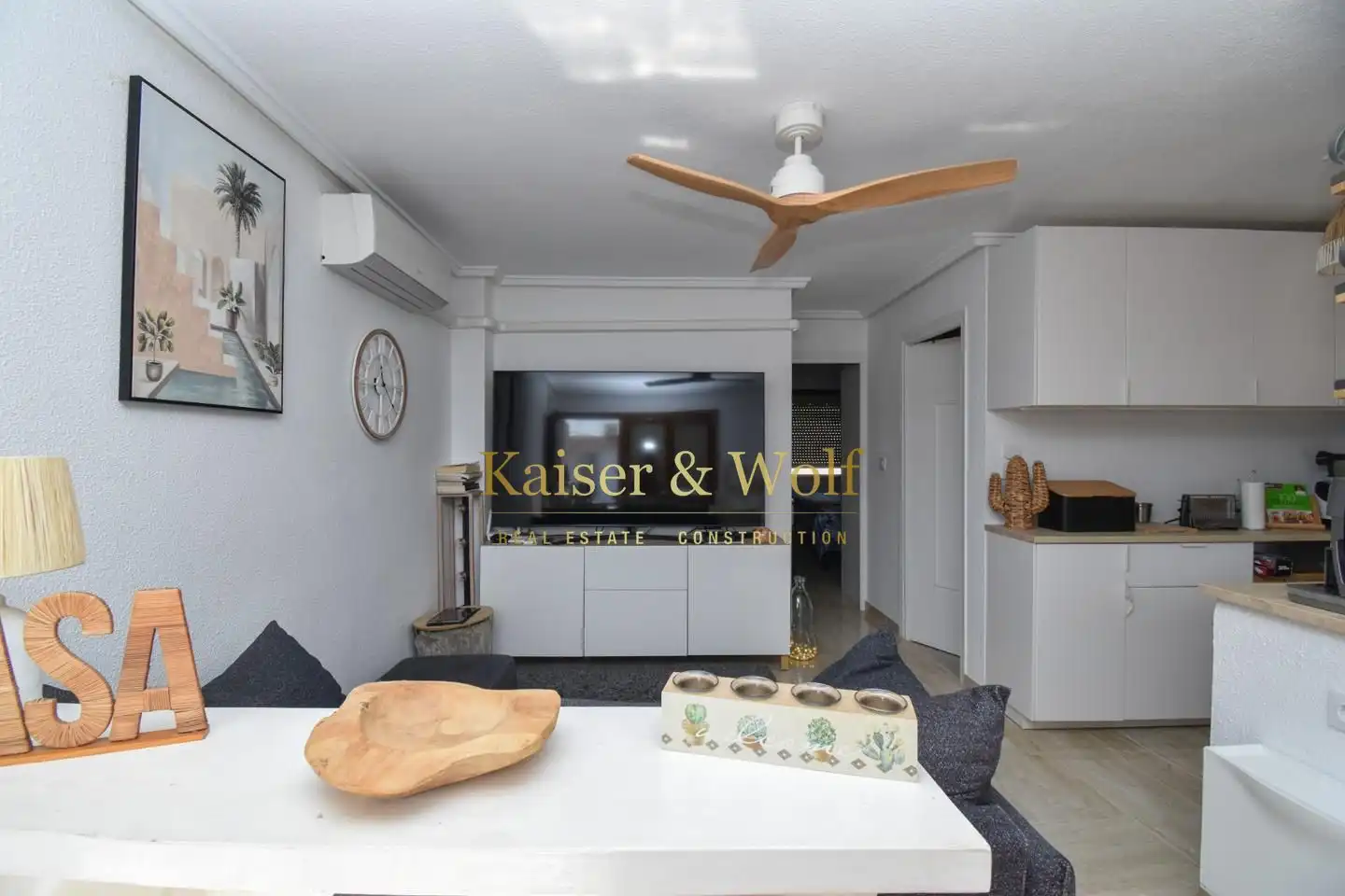 Sala de estar de Piso en venta en Santa Pola con Aire acondicionado, Jardín privado y Terraza