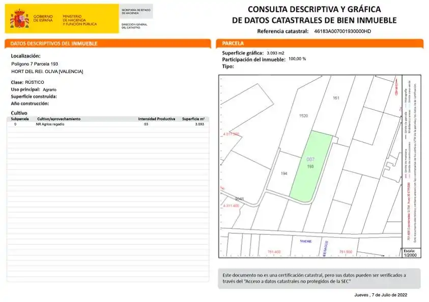Terreny rústic en venda a Polígono siete 2020, imagen 4