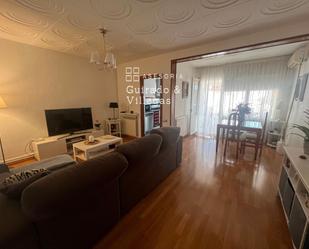 Living room of Single-family semi-detached for sale in Terrassa  with Air Conditioner, Parquet flooring and Terrace