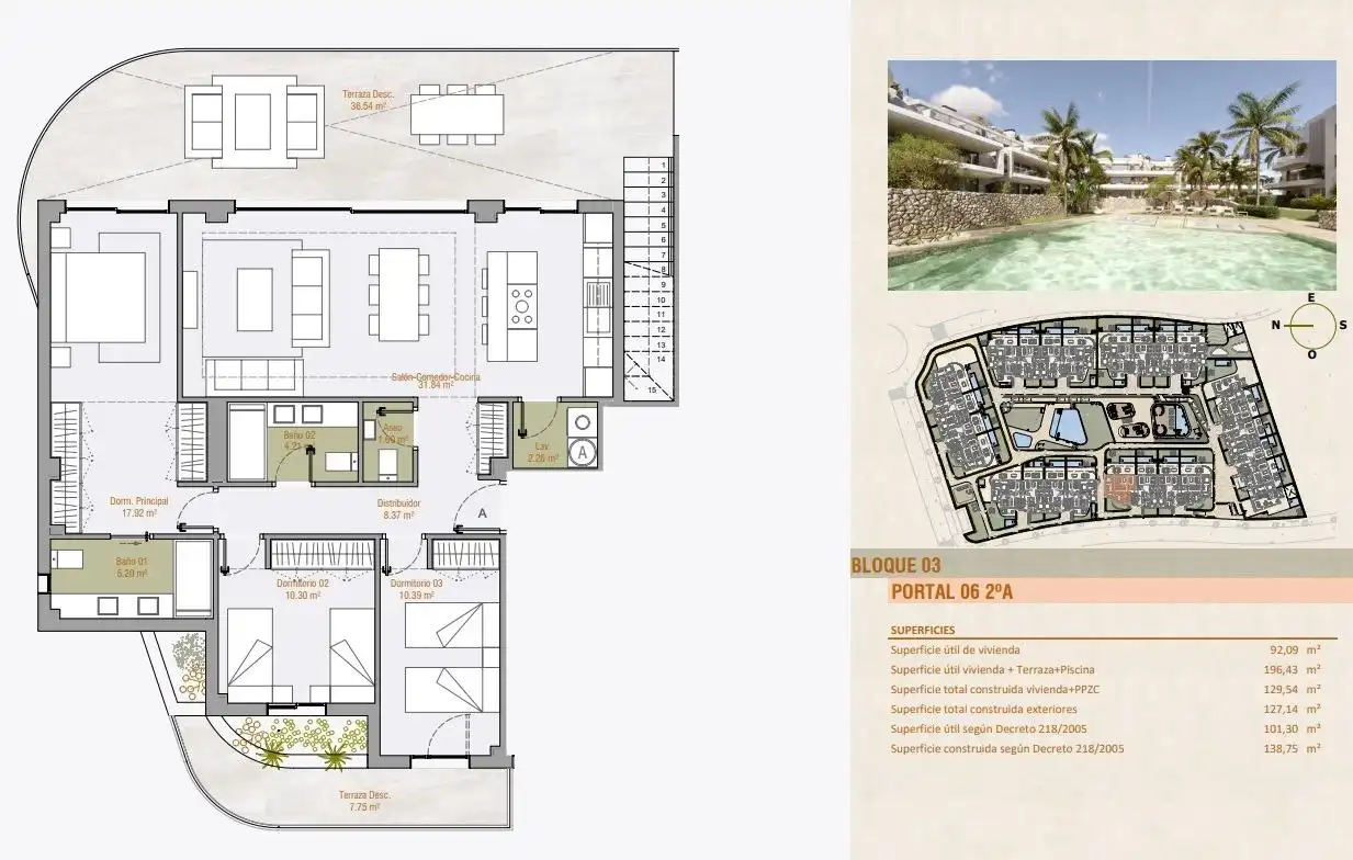 Apartment with pool for sale in Playa Bahía Dorada, imagen 43