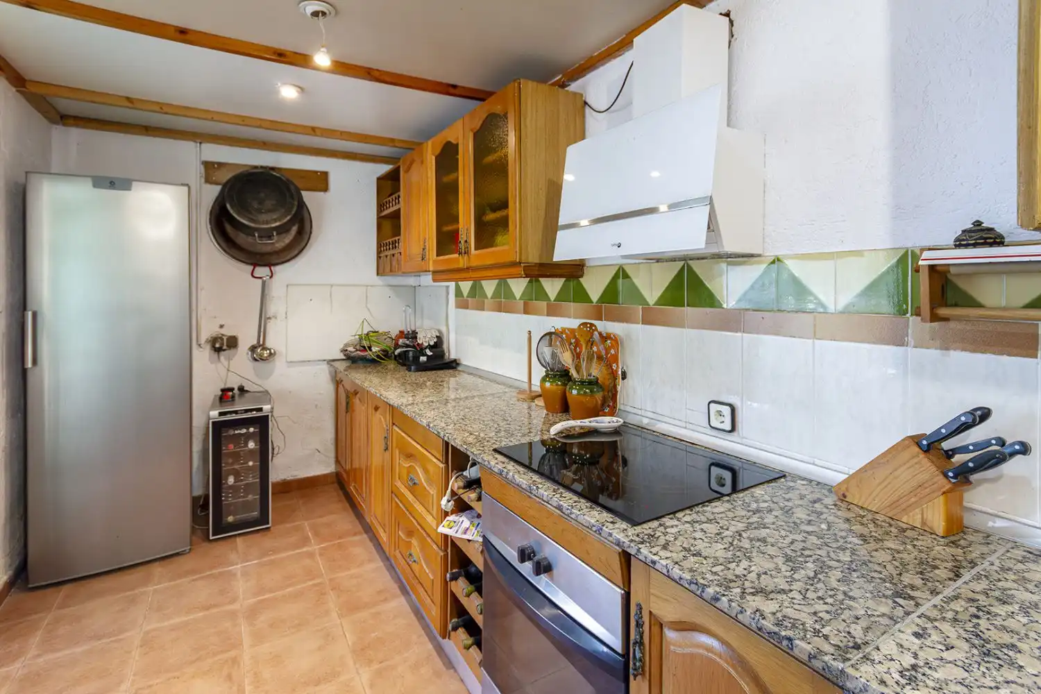 Kitchen of Houses for sale in Sant Martí Sarroca  with Air Conditioner, Heating and Terrace