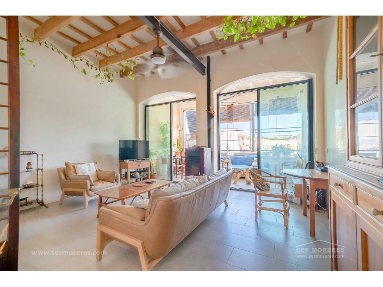 Living room of House or chalet for sale in Maó  with Air Conditioner, Heating and Terrace