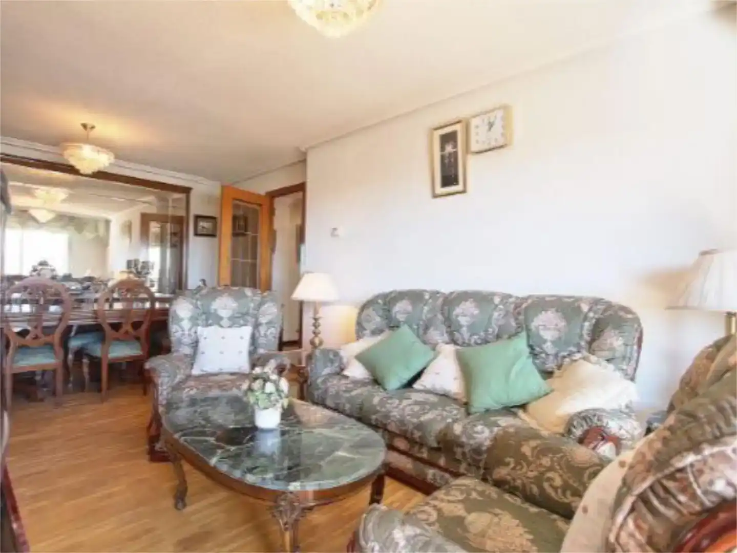 Sala de estar de Piso de alquiler en Madrid con Jardín privado, Parquet y Piscina