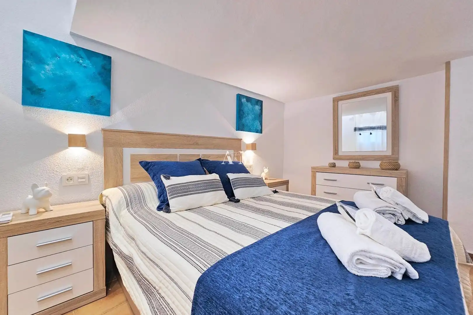 Bedroom of Detached homes for rent in La Manga del Mar Menor  with Air Conditioner, Heating and Terrace