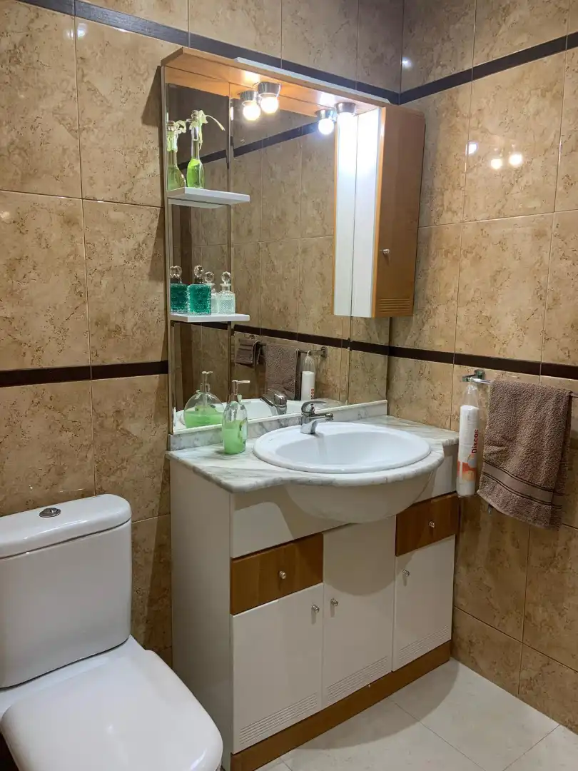 Bathroom of Flat for sale in Calpe / Calp  with Air Conditioner, Furnished and Balcony
