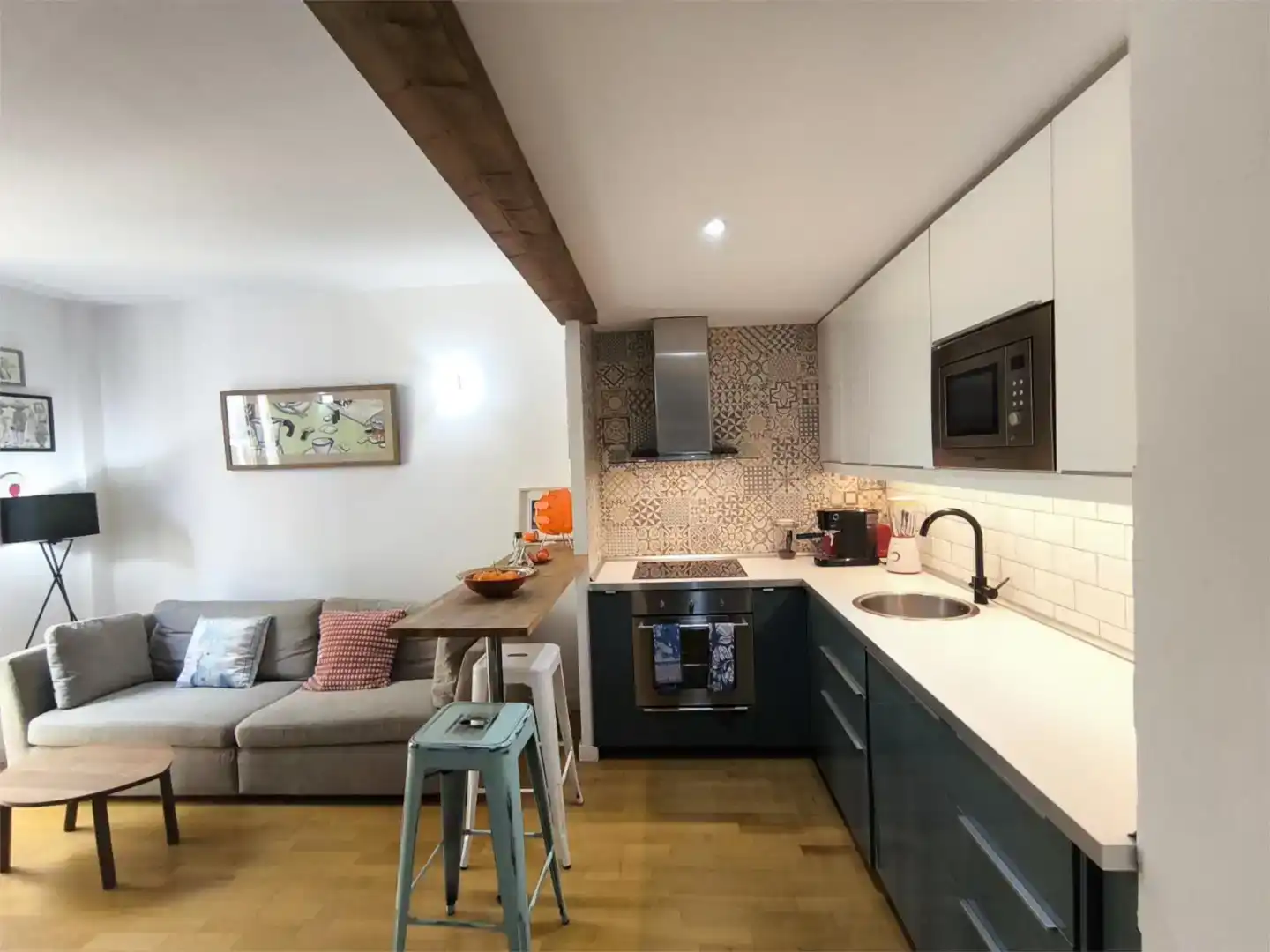 Küche von Wohnung zum Verkauf in  Palma de Mallorca mit Klimaanlage
