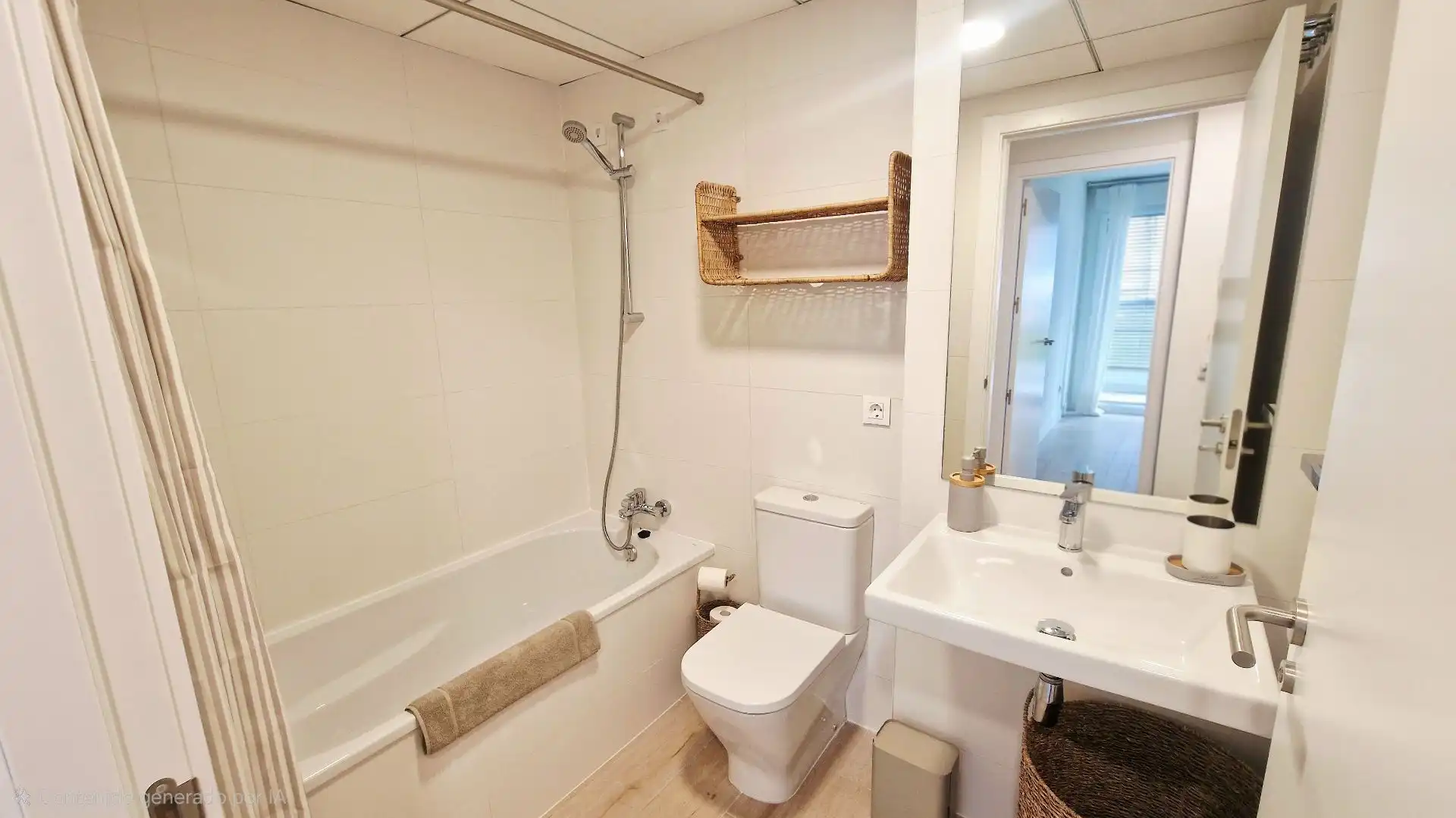 Badezimmer von Wohnungen zur Miete in Jávea / Xàbia mit Klimaanlage, Heizung und Privatgarten