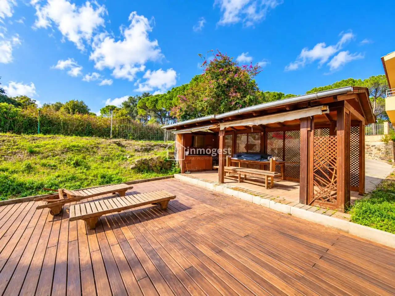 Terrassa de Casa o xalet en venda en Cassà de la Selva amb Calefacció, Jardí privat i Terrassa