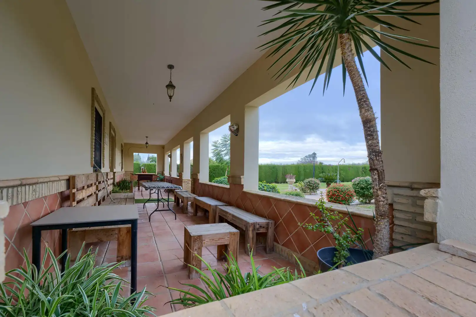 Terrace of Country homes for sale in Pilas  with Private garden, Terrace and Swimming Pool