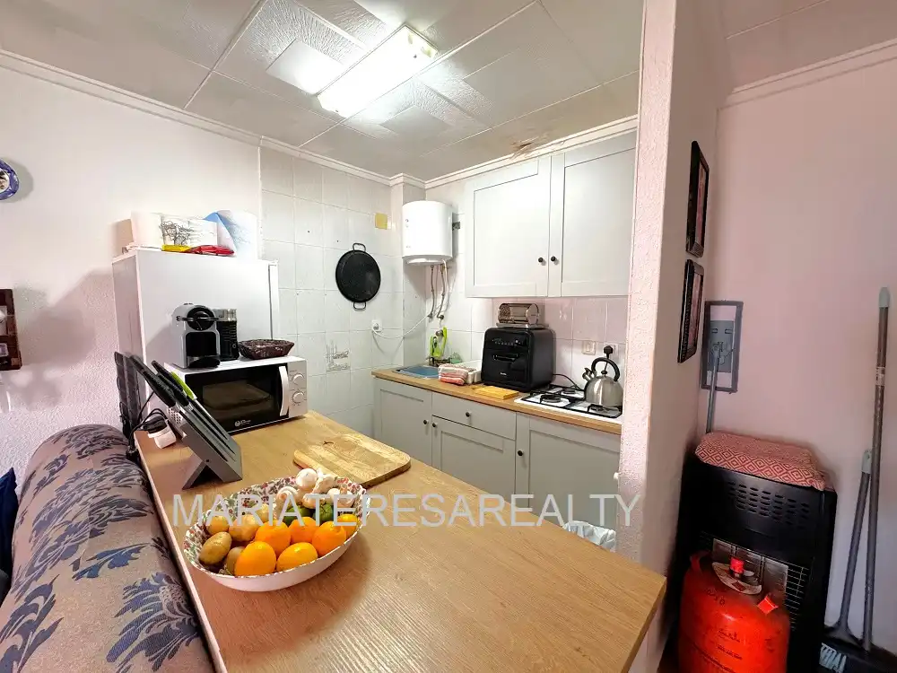 Cocina de Apartamento en venta en Los Alcázares con Aire acondicionado, Jardín privado y Terraza