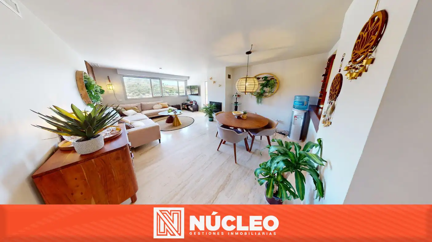 Wohnzimmer von Wohnung zum Verkauf in Mijas mit Klimaanlage, Heizung und Privatgarten