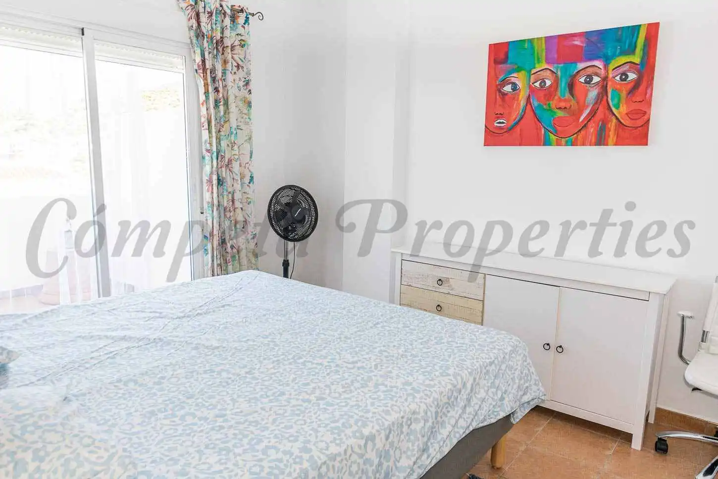Bedroom of Flat for sale in Cómpeta  with Air Conditioner, Terrace and Furnished