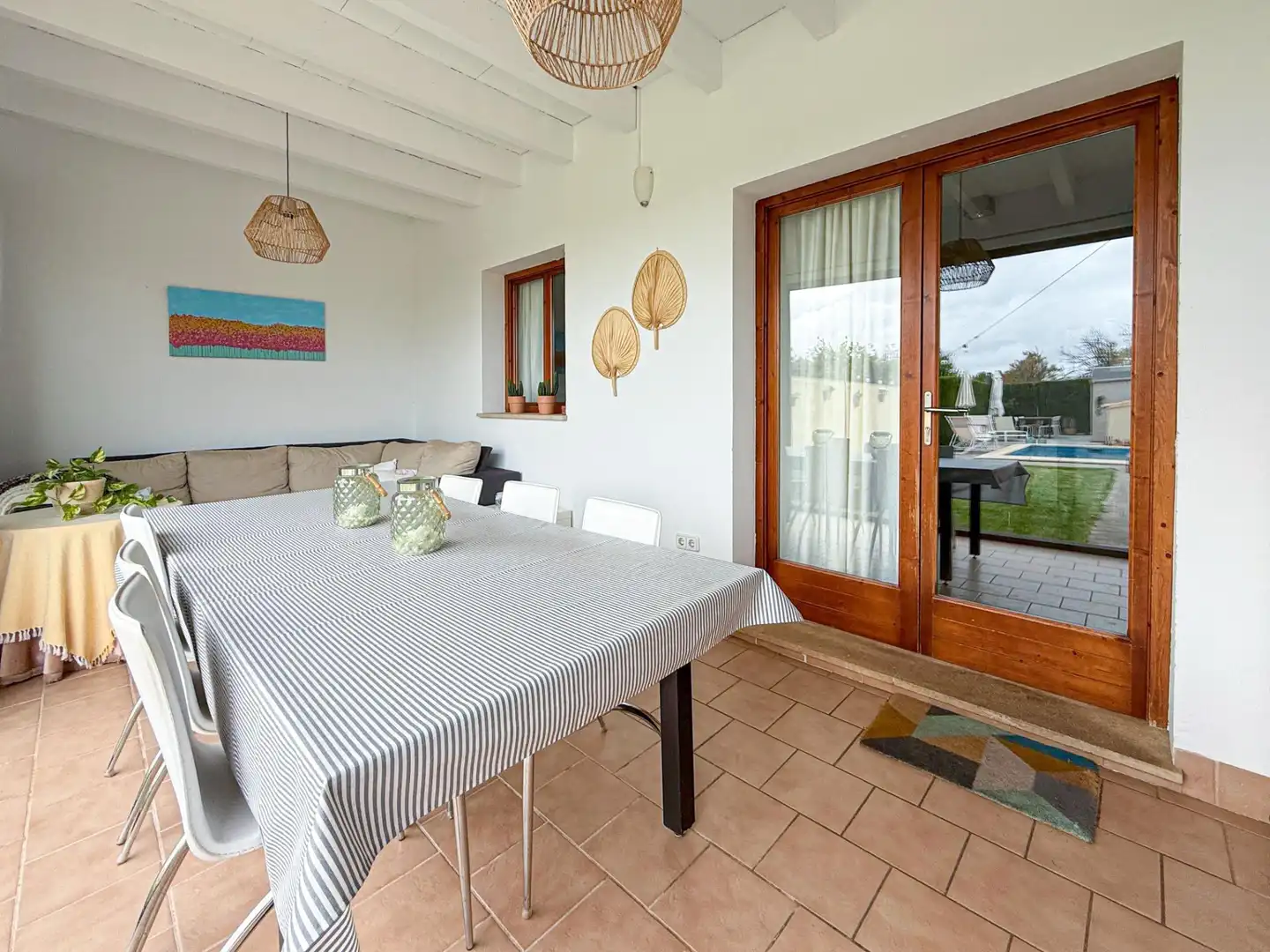 Terrace of Detached homes for sale in Selva  with Air Conditioner, Private garden and Terrace
