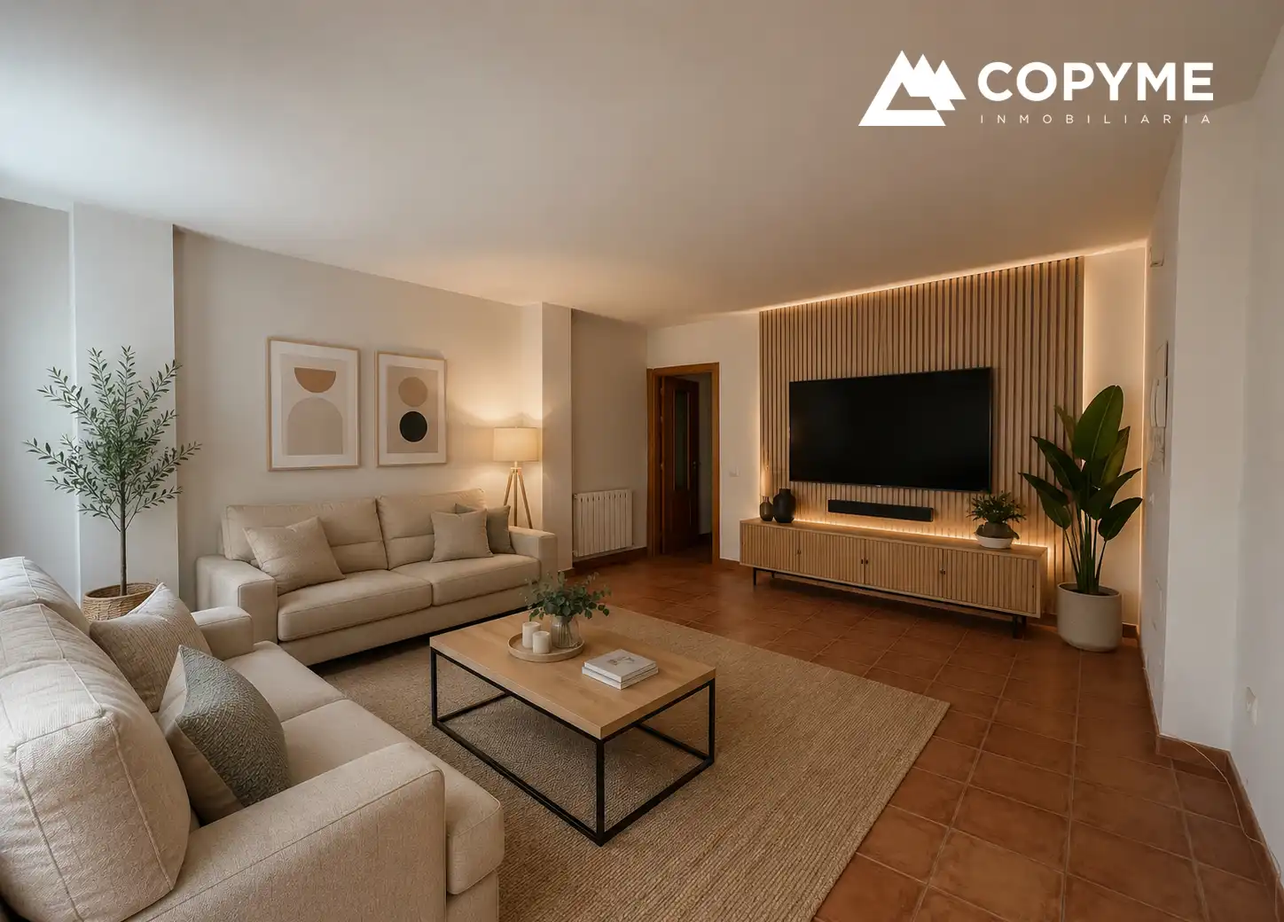 Sala de estar de Piso en venta en Gerindote con Calefacción