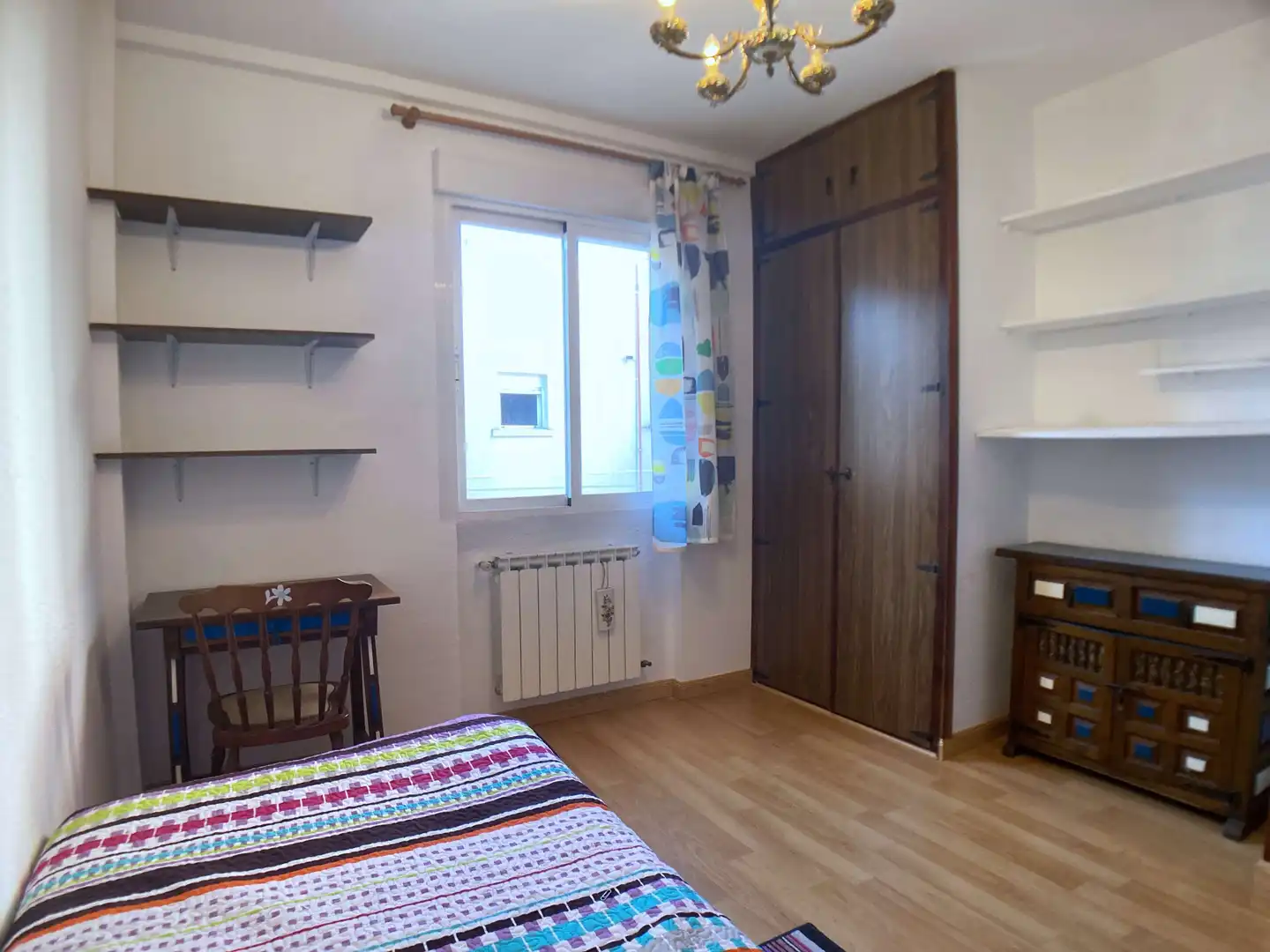 Bedroom of Flat for rent in Móstoles  with Air Conditioner, Heating and Parquet flooring