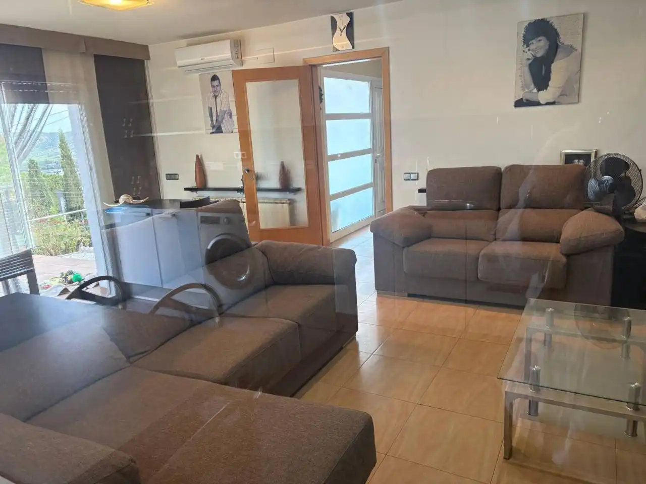 Sala de estar de Casa o chalet en venta en Vacarisses con Aire acondicionado, Calefacción y Jardín privado