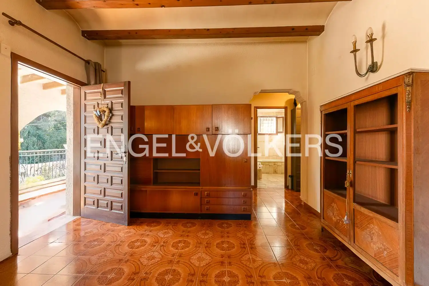 Sala de estar de Casa o chalet en venta en La Font d'en Carròs con Aire acondicionado, Calefacción y Jardín privado