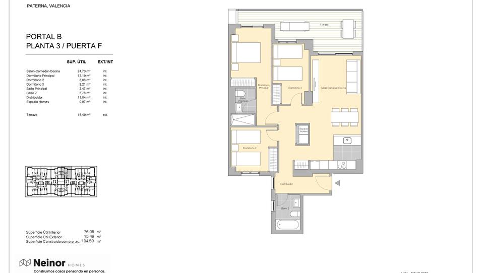 Photo 1 from new construction home in Flat for sale in   Calle Carrasca, 1, Parc Central, Valencia
