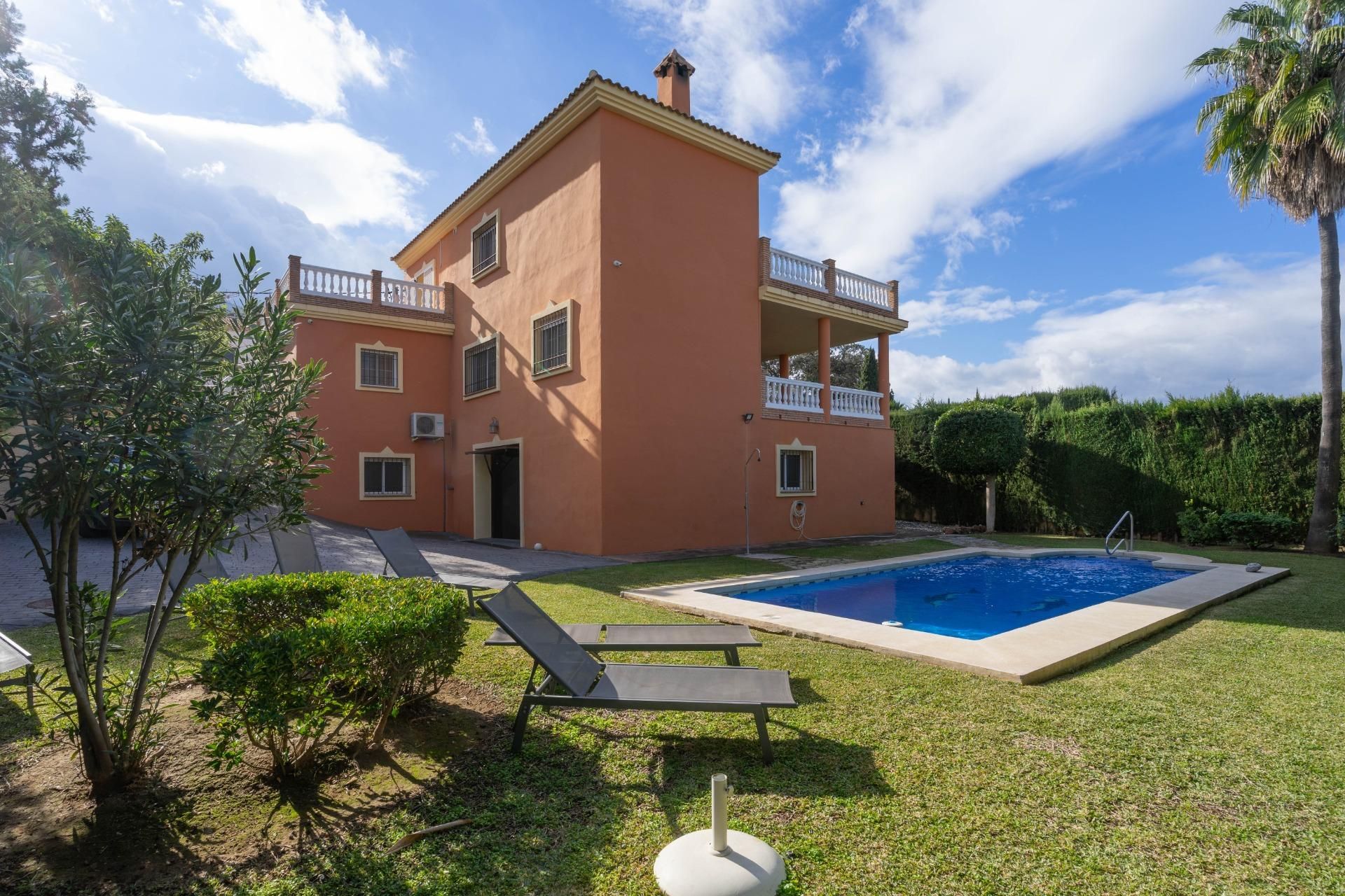 Jardí de Casa o xalet de lloguer en Alhaurín El Grande amb Aire condicionat, Calefacció i Jardí privat