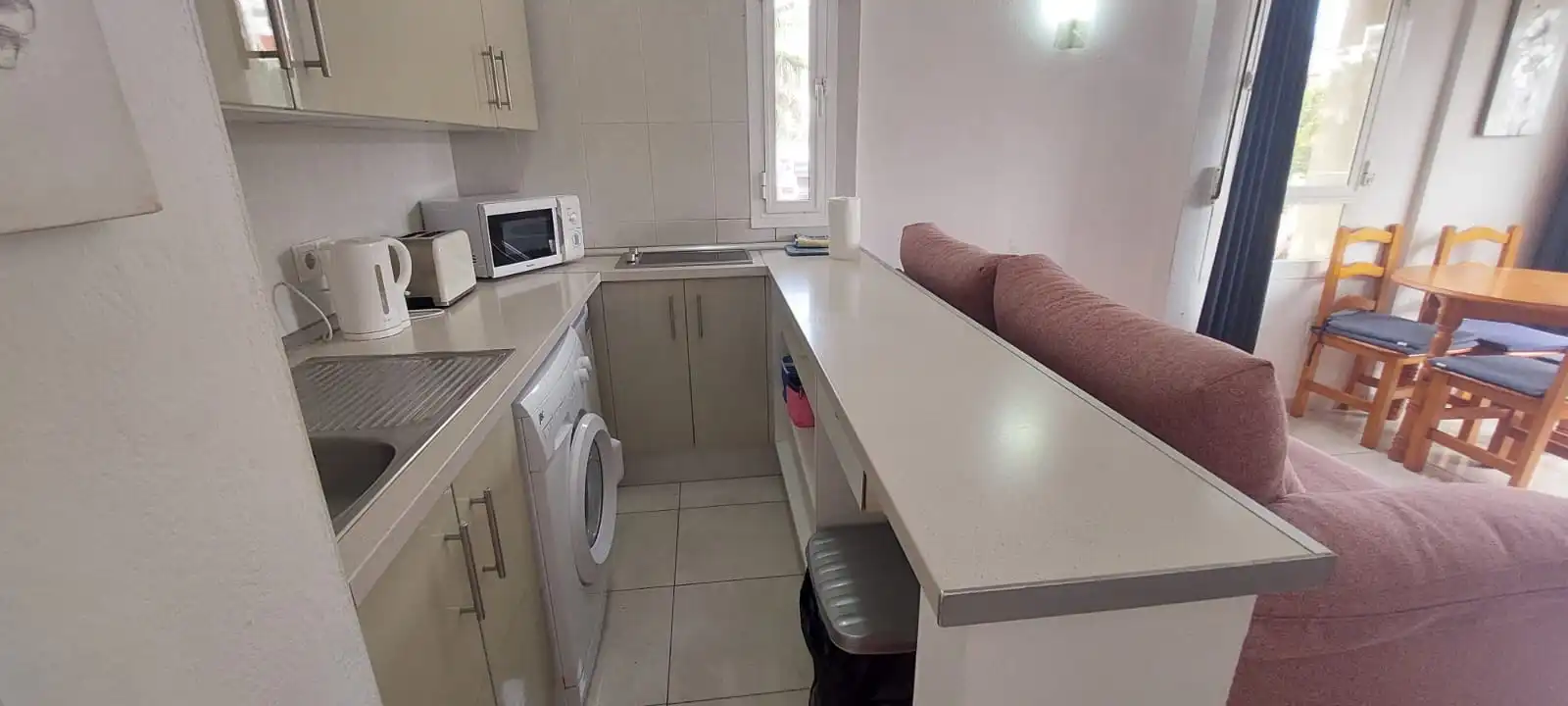 Kitchen of Apartments for sale in Benalmádena  with Air Conditioner, Terrace and Furnished