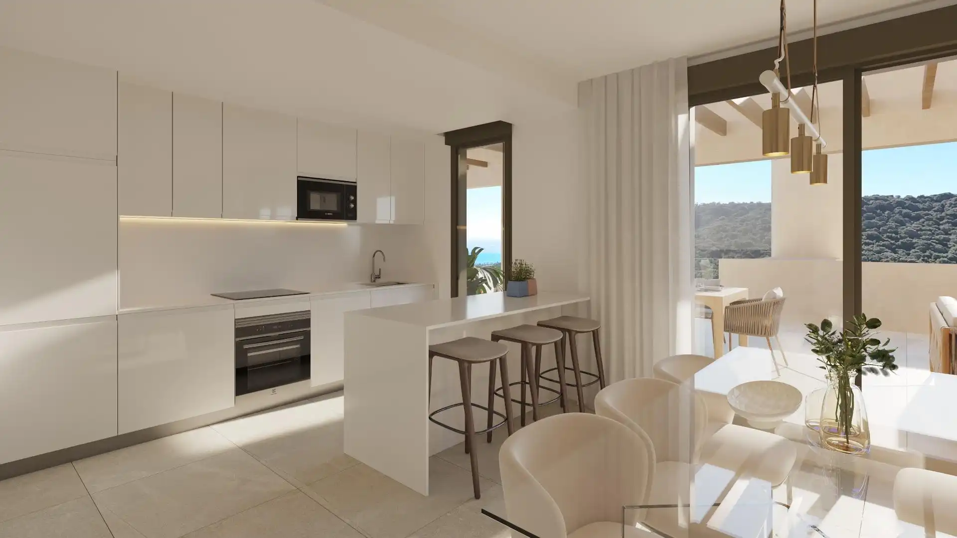 Kitchen of Apartments for sale in La Alcaidesa  with Air Conditioner, Heating and Private garden