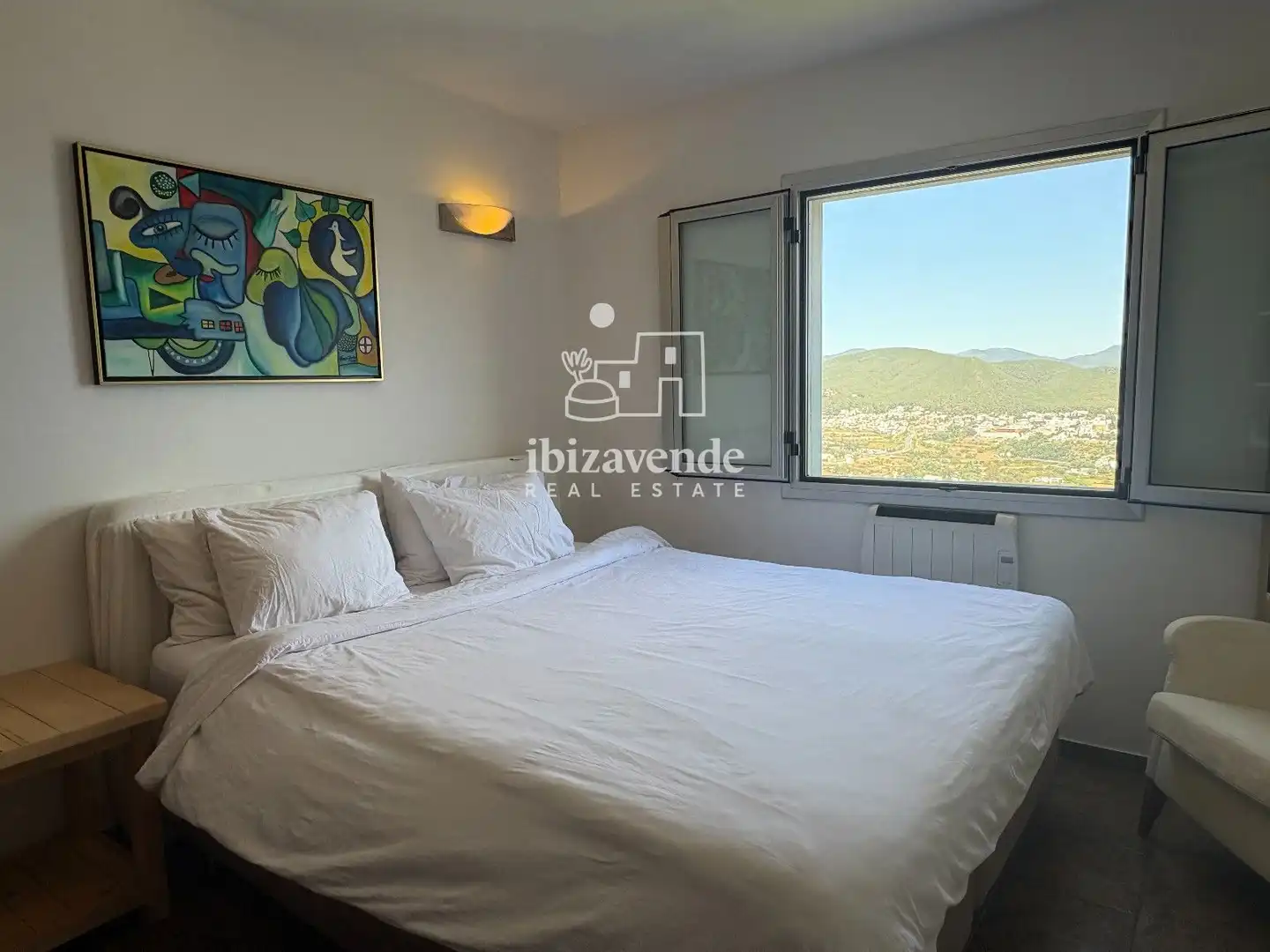 Dormitori de Casa o xalet de lloguer en Santa Eulària des Riu amb Calefacció, Terrassa i Piscina