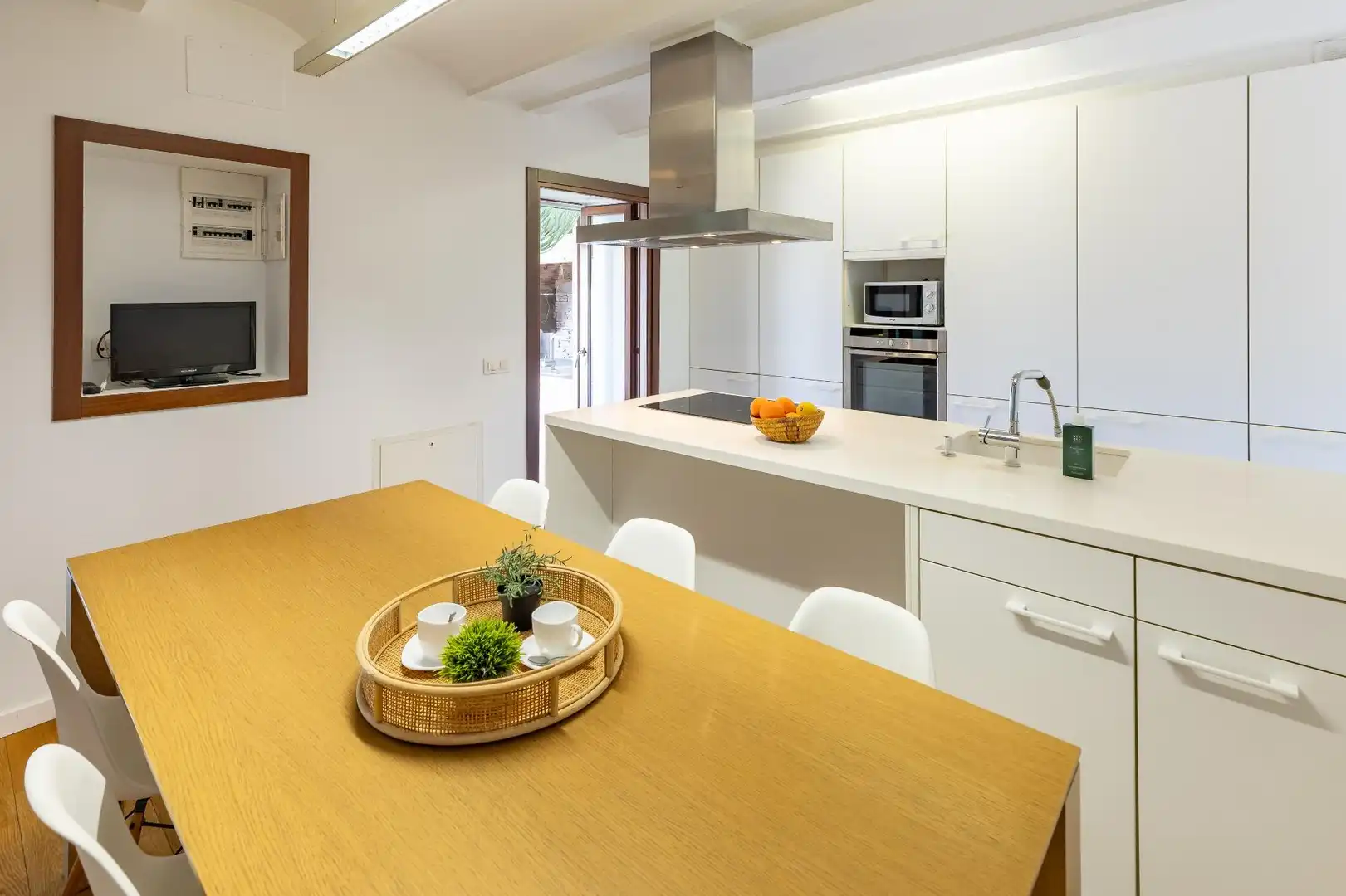 Cocina de Casa adosada en venta en Enguera con Calefacción, Terraza y Trastero