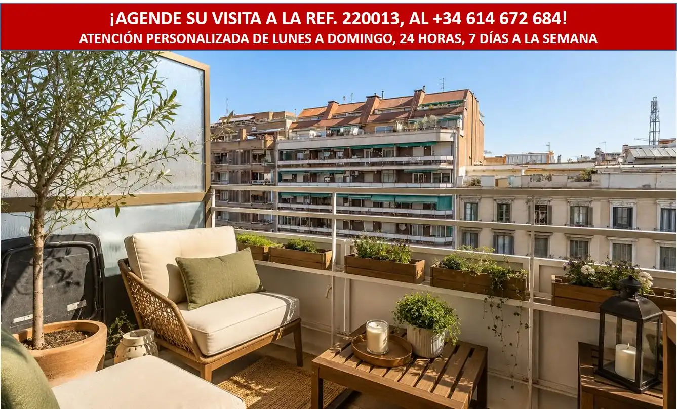 Terrasse von Dachboden zum Verkauf in Barcelona mit Klimaanlage, Heizung und Parkett