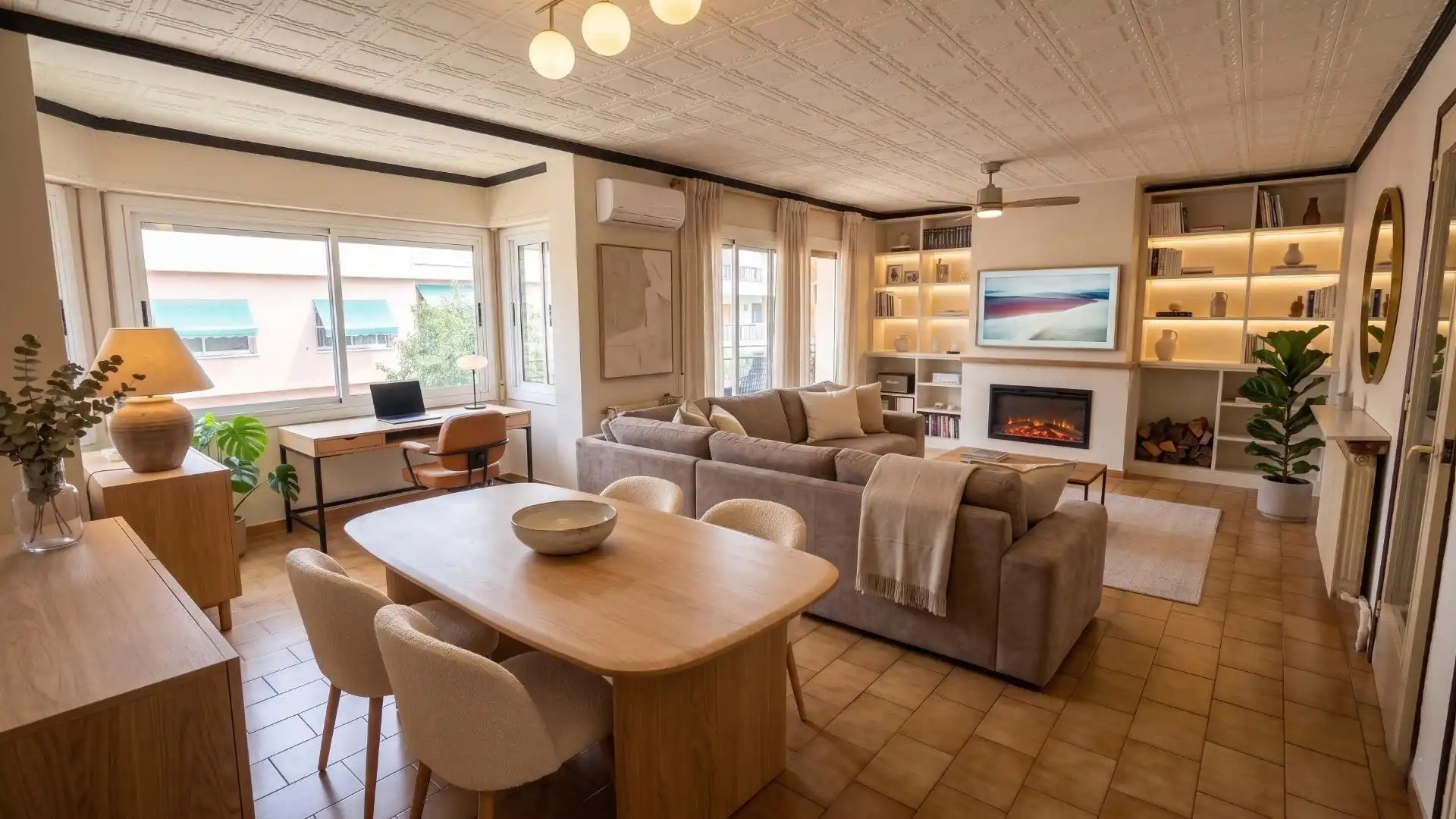Sala de estar de Piso en venta en Pineda de Mar con Calefacción, Terraza y Balcón