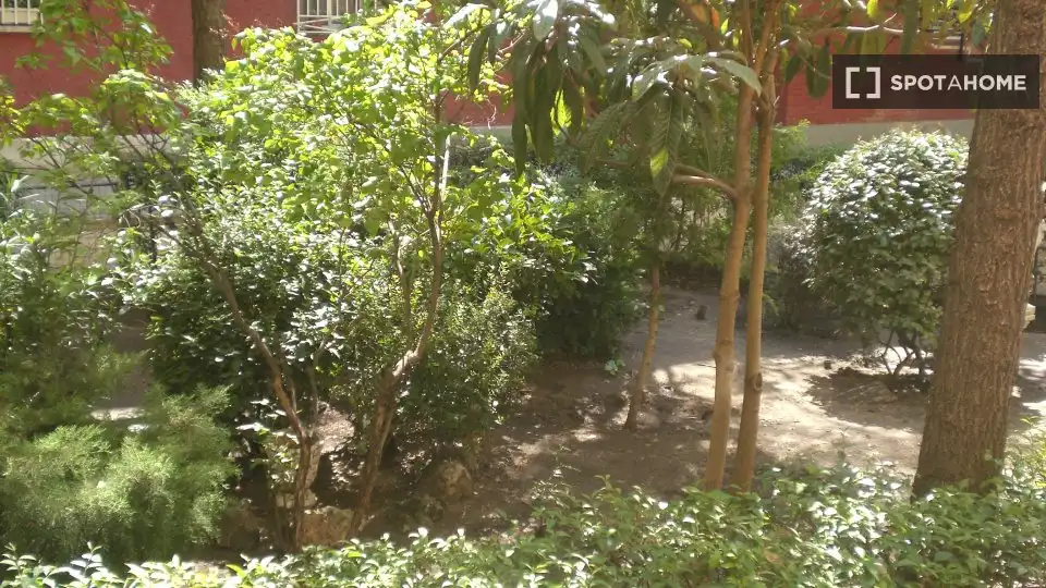 Jardín de Piso para compartir en Madrid con Aire acondicionado, Calefacción y Terraza