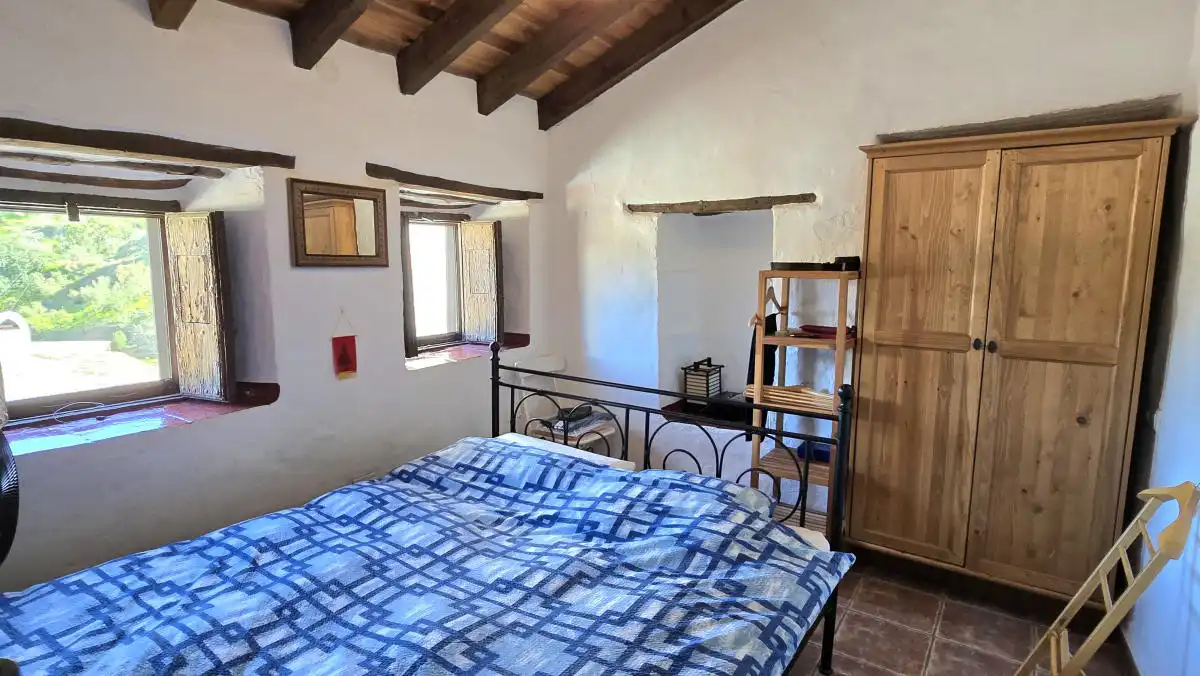 Bedroom of Detached homes for sale in Almáchar  with Air Conditioner, Terrace and Furnished